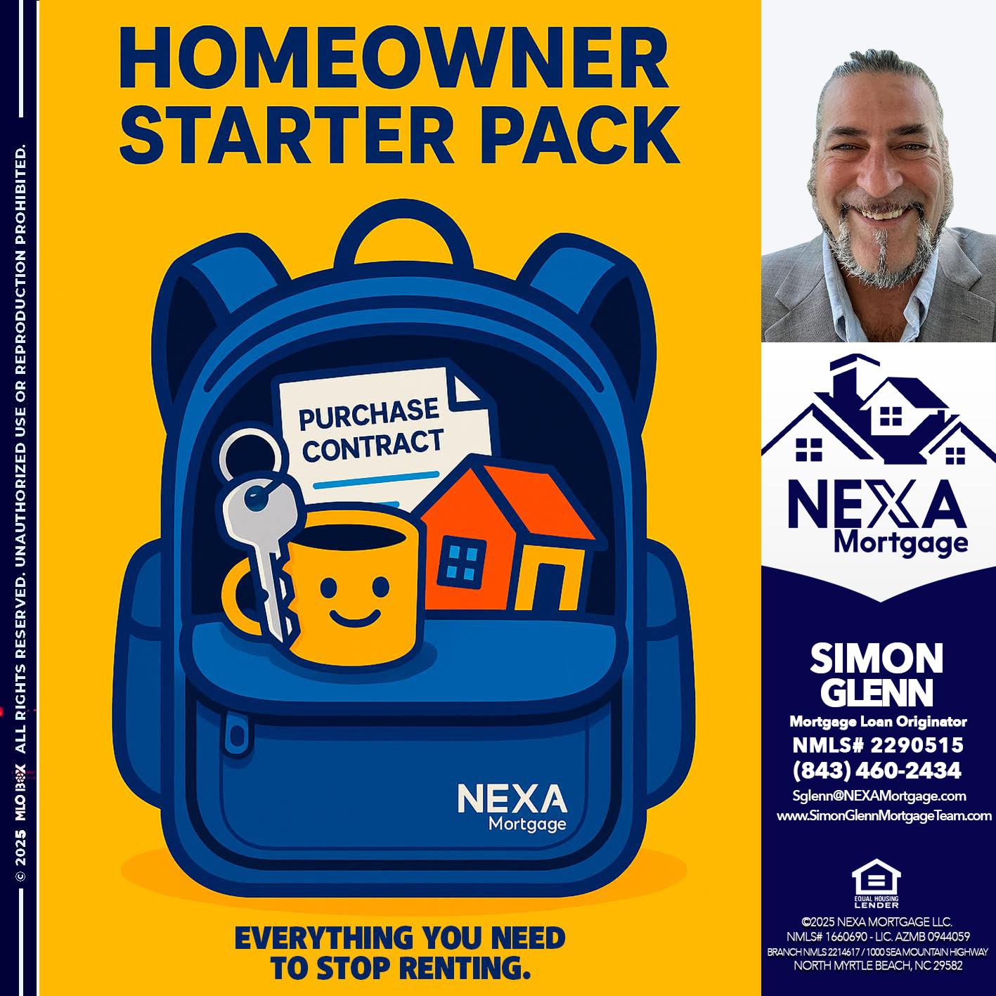 NEED A HOMEOWNER PACK.. - Simon Glenn -Mortgage Broker Loan Originator