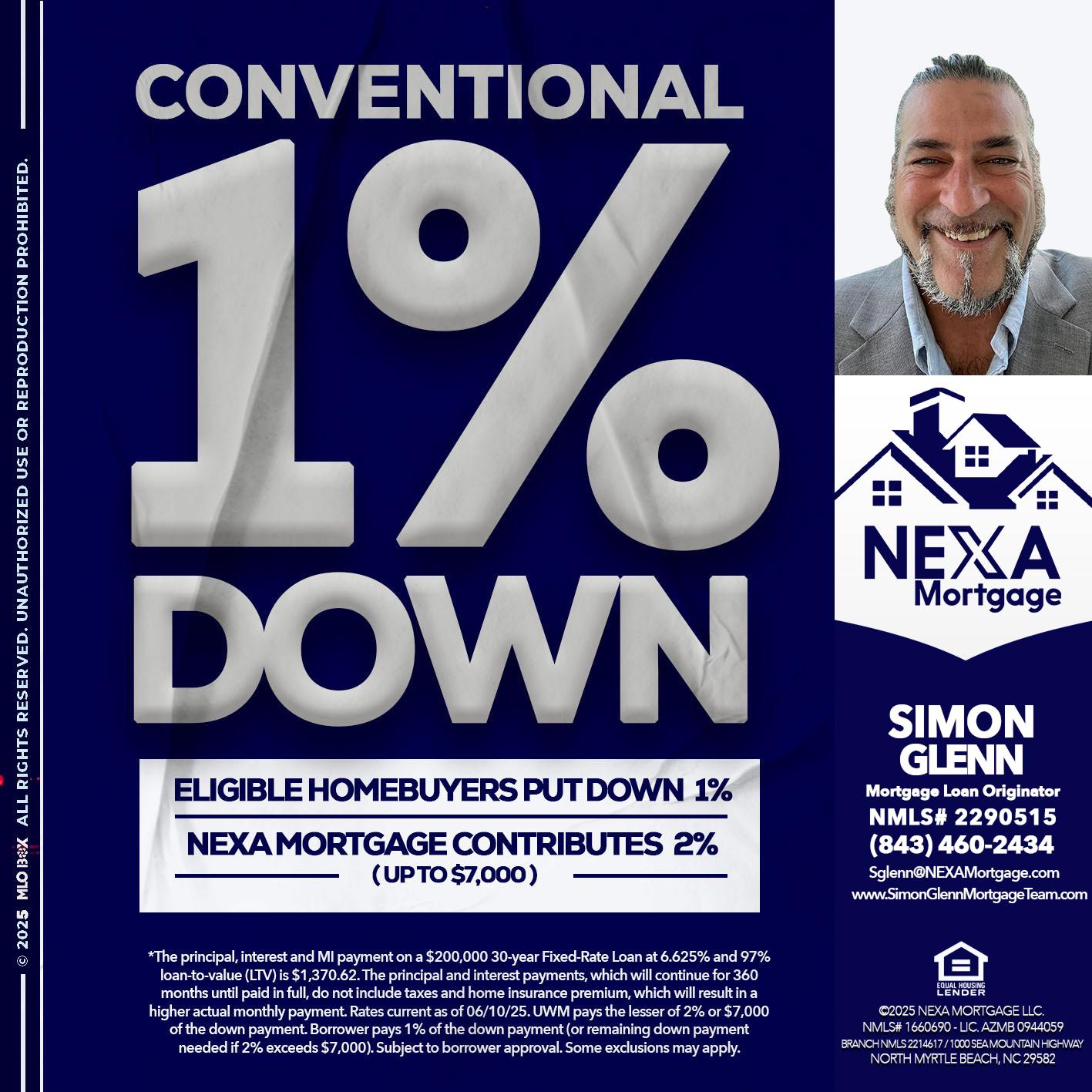 CONVENTIONAL - Simon Glenn -Mortgage Broker Loan Originator