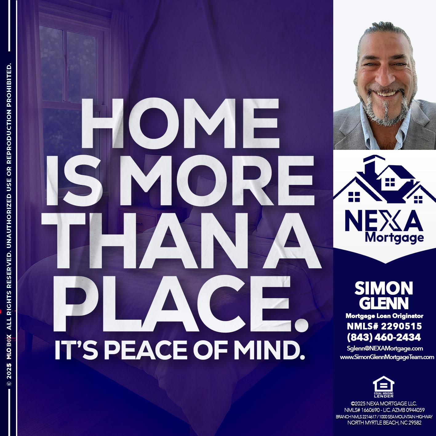 HOME IS MORE - Simon Glenn -Mortgage Broker Loan Originator
