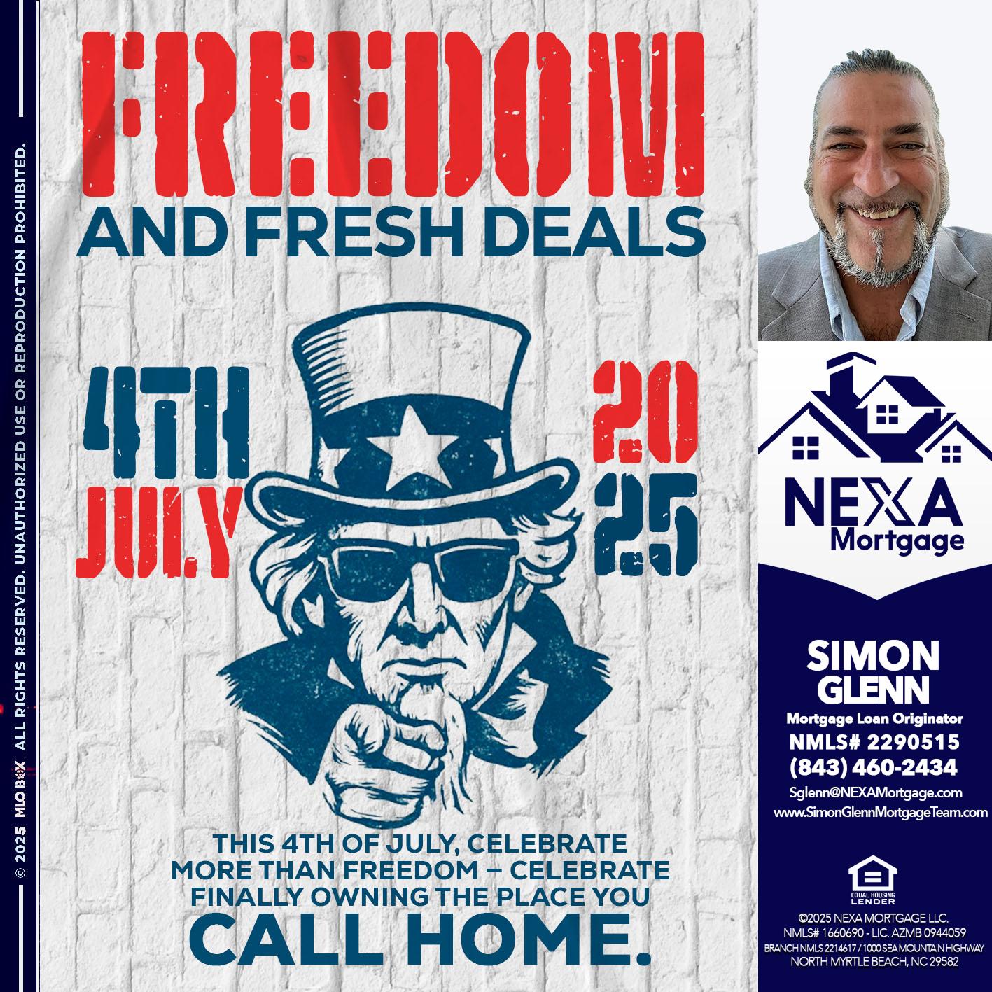 FREEDOM - Simon Glenn -Mortgage Broker Loan Originator