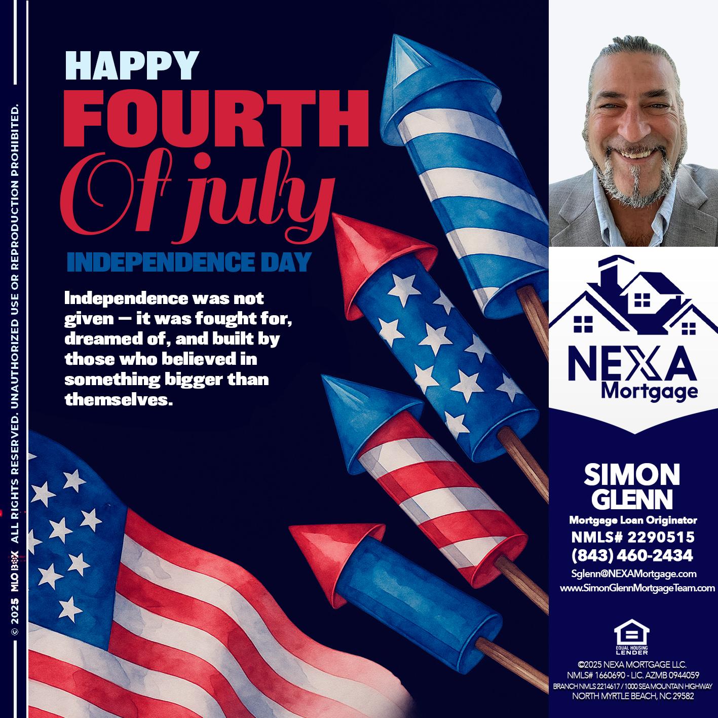 happy fourth - Simon Glenn -Mortgage Broker Loan Originator