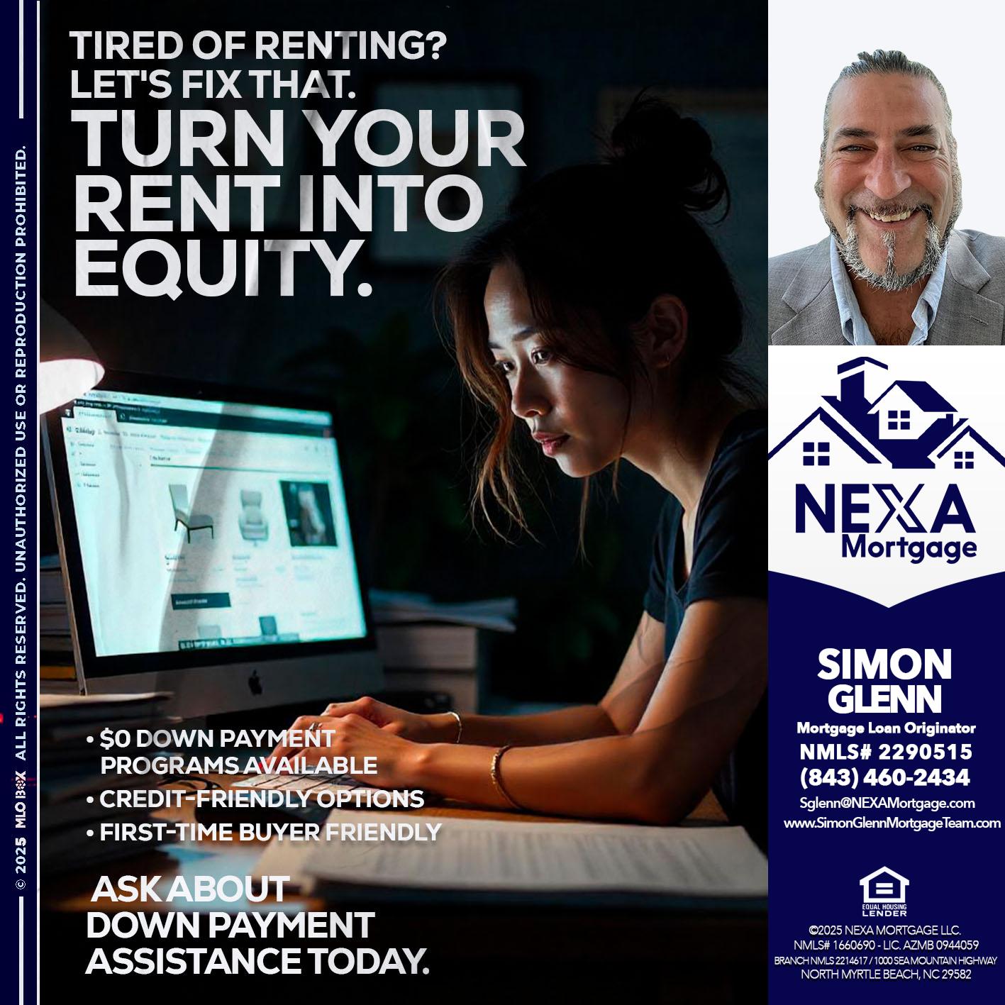 tired of renting? - Simon Glenn -Mortgage Broker Loan Originator