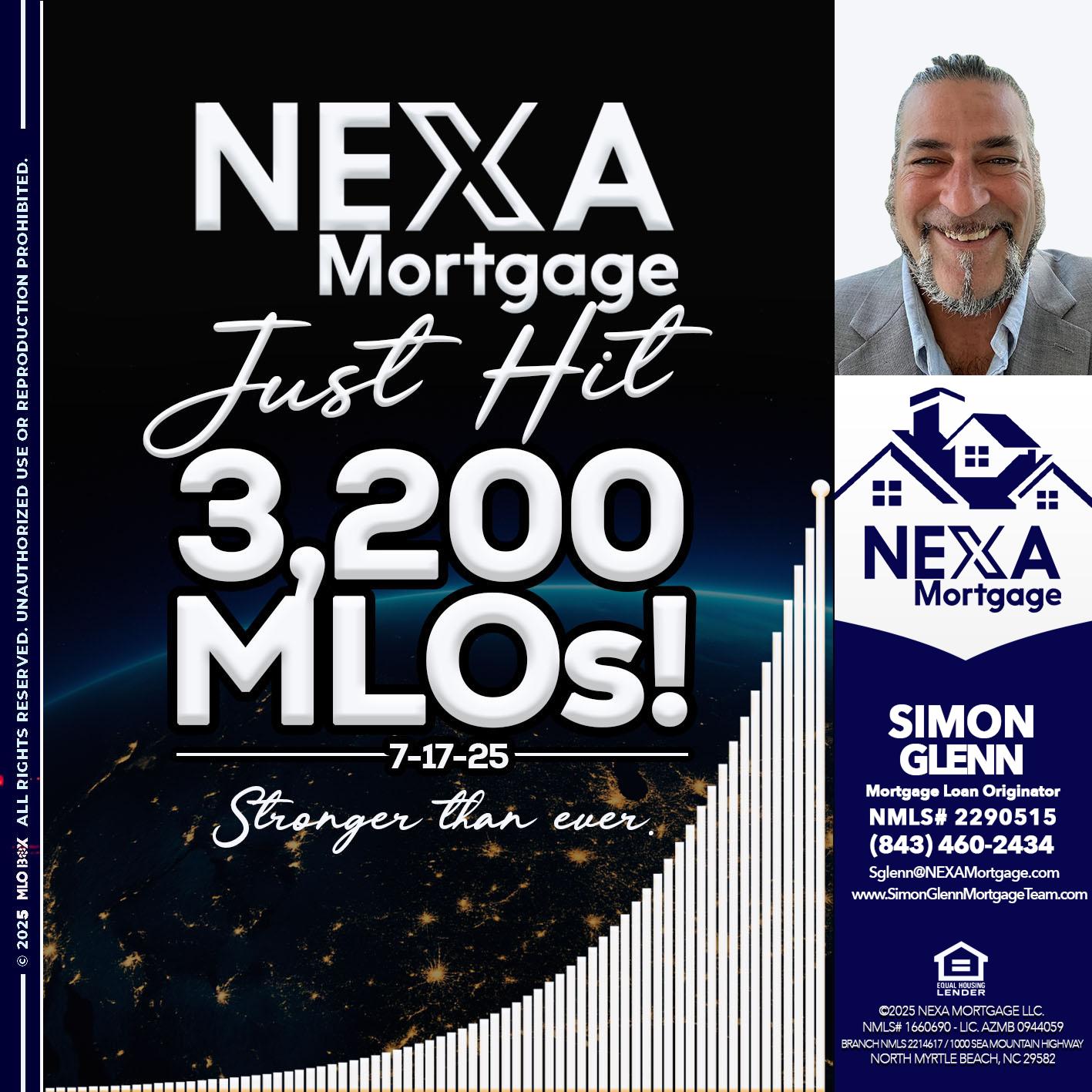 3200 MLOs - Simon Glenn -Mortgage Broker Loan Originator