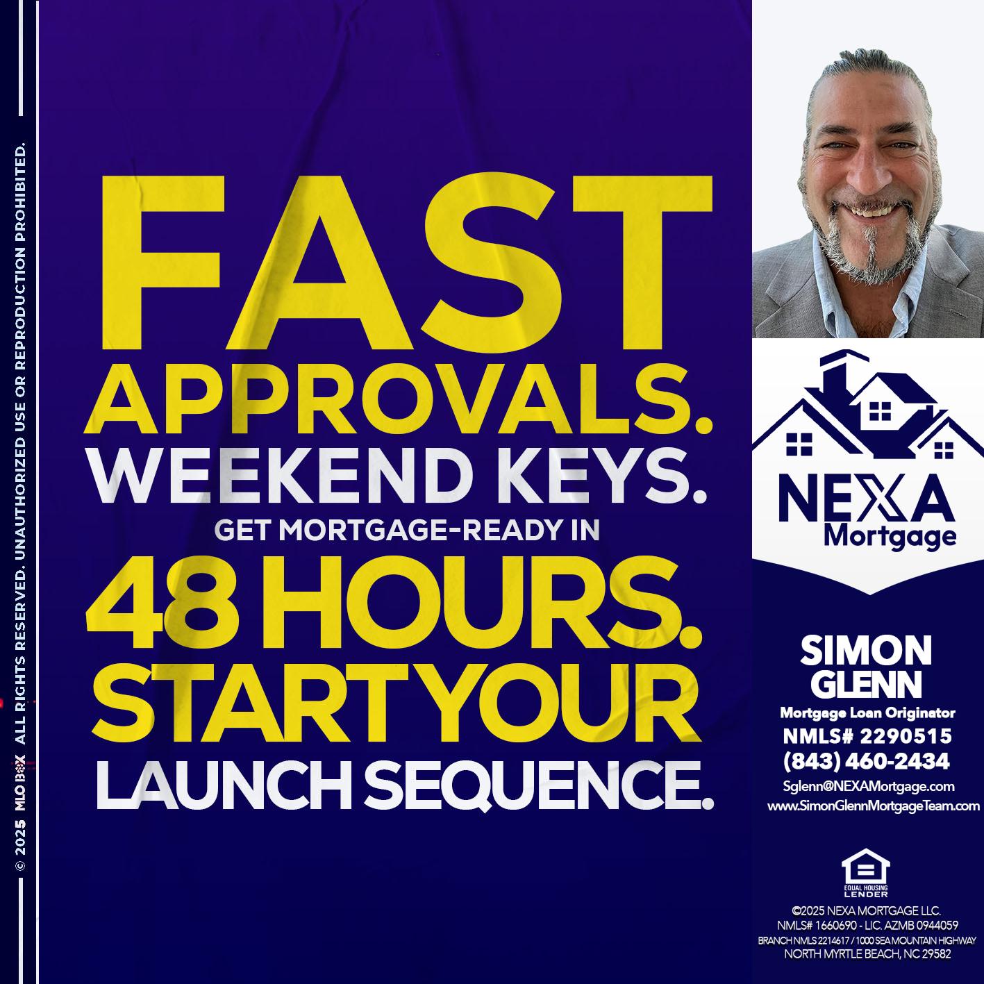 FAST APPROVALS - Simon Glenn -Mortgage Broker Loan Originator