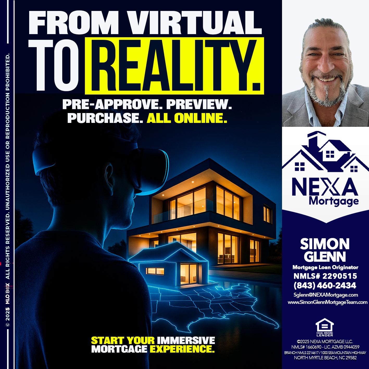 FROM VIRTUAL - Simon Glenn -Mortgage Broker Loan Originator