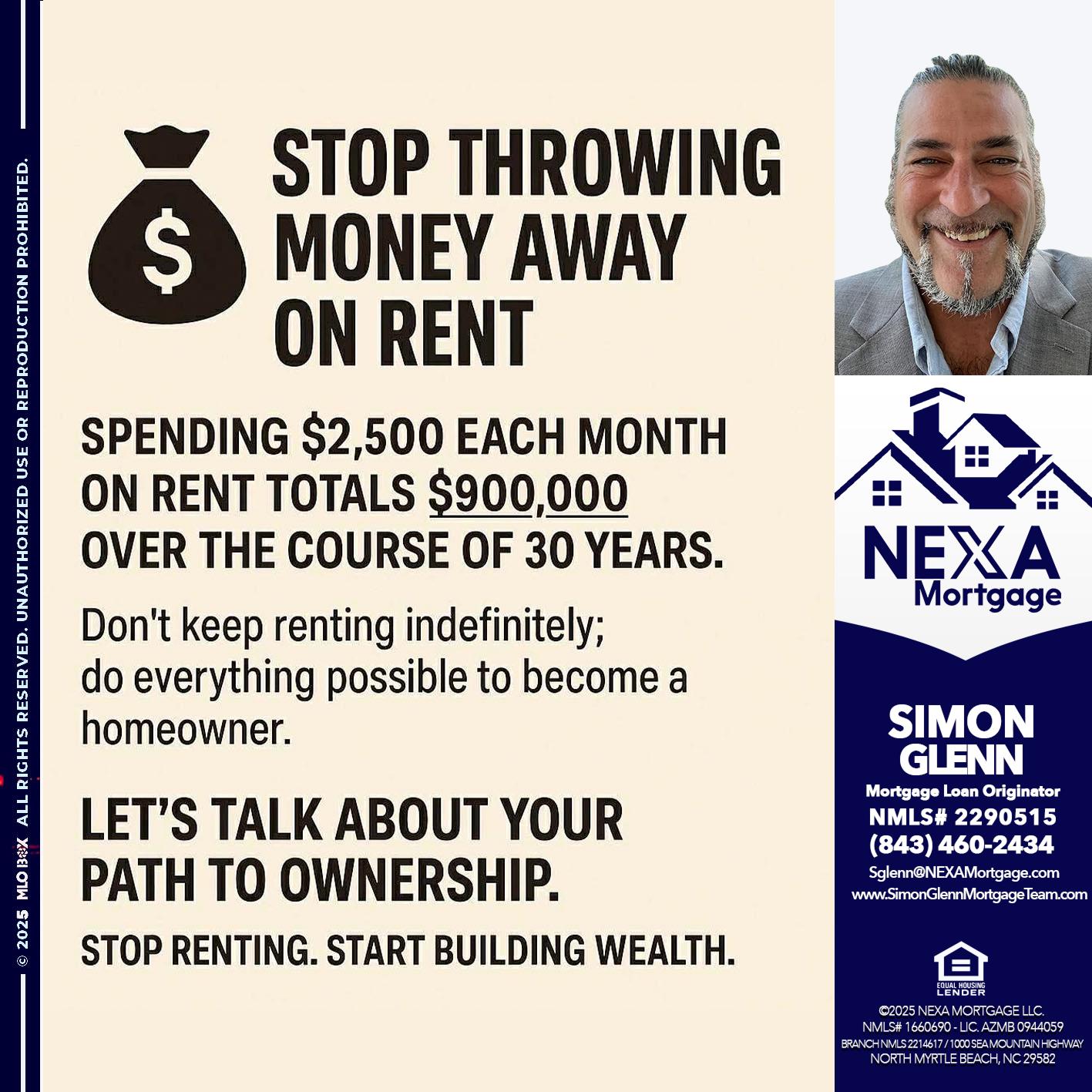 STOP THROWING - Simon Glenn -Mortgage Broker Loan Originator