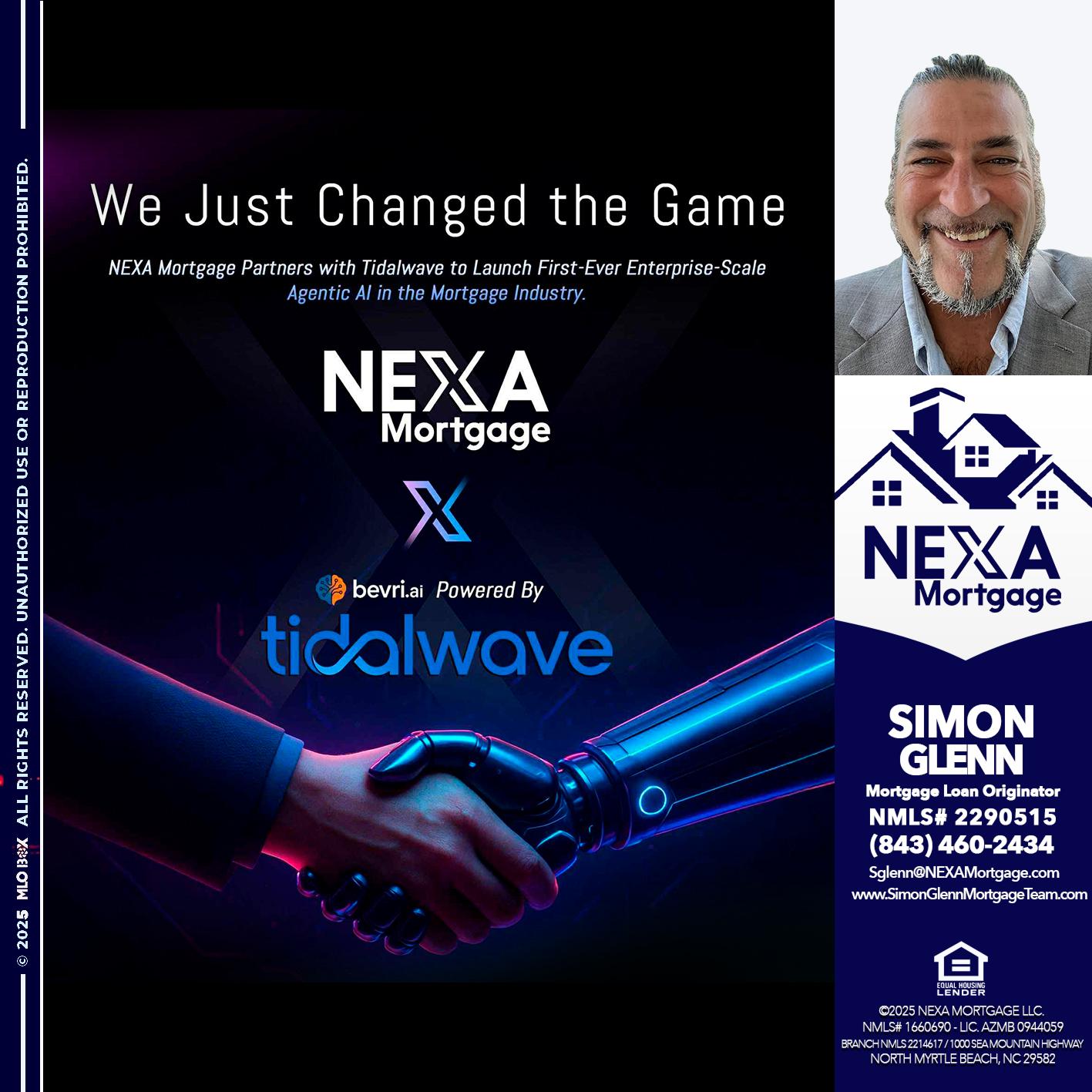 we just change - Simon Glenn -Mortgage Broker Loan Originator