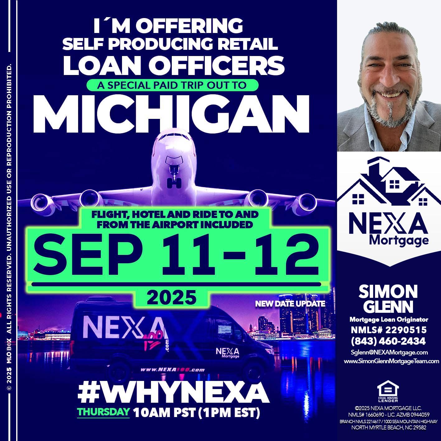 MICHIGAN TRIP - Simon Glenn -Mortgage Broker Loan Originator