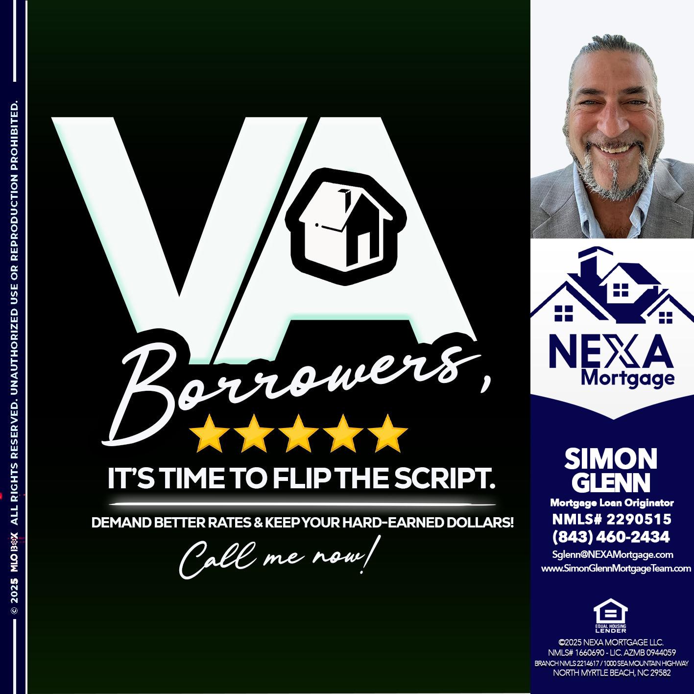 VA BORROWERS - Simon Glenn -Mortgage Broker Loan Originator
