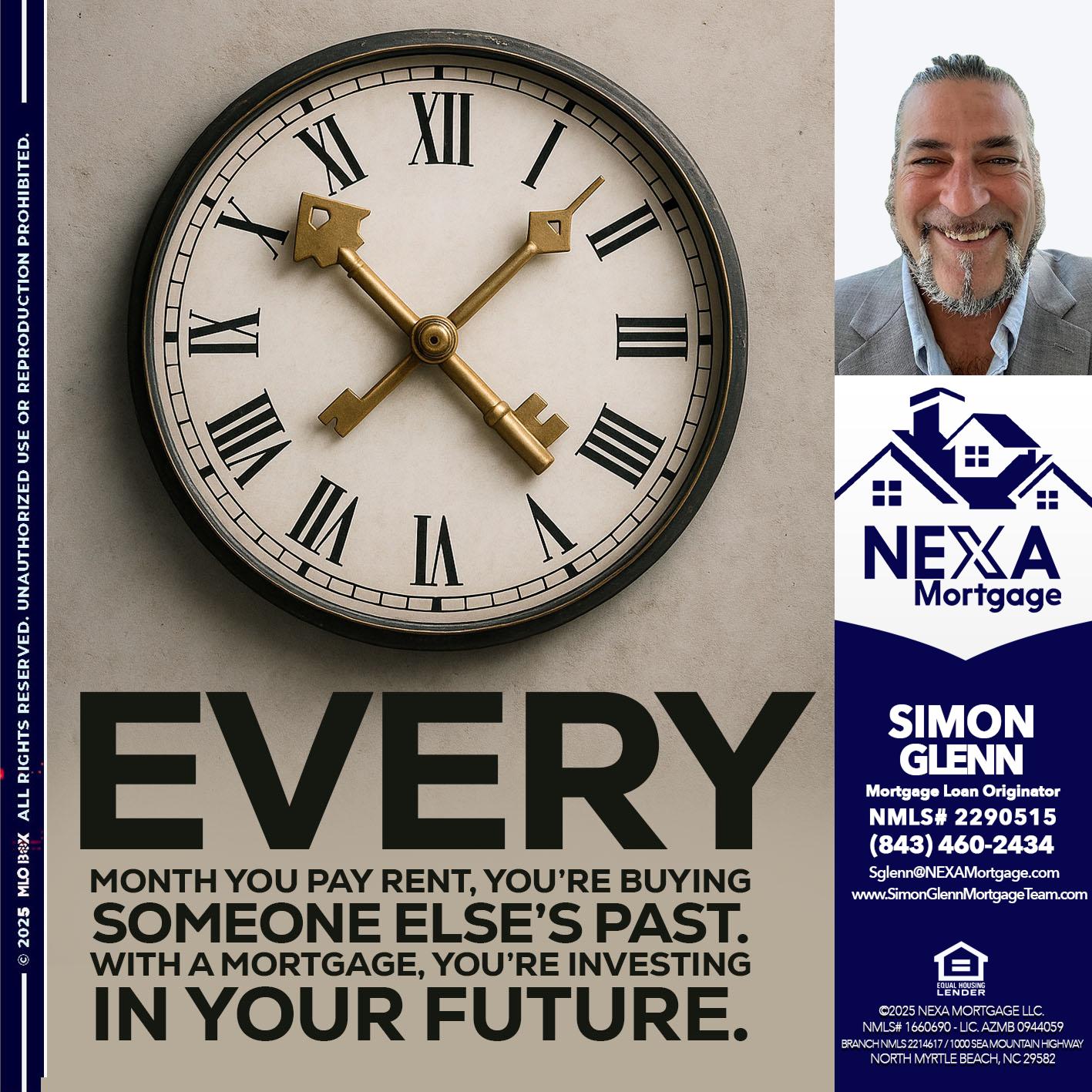 EVERY MONTH - Simon Glenn -Mortgage Broker Loan Originator