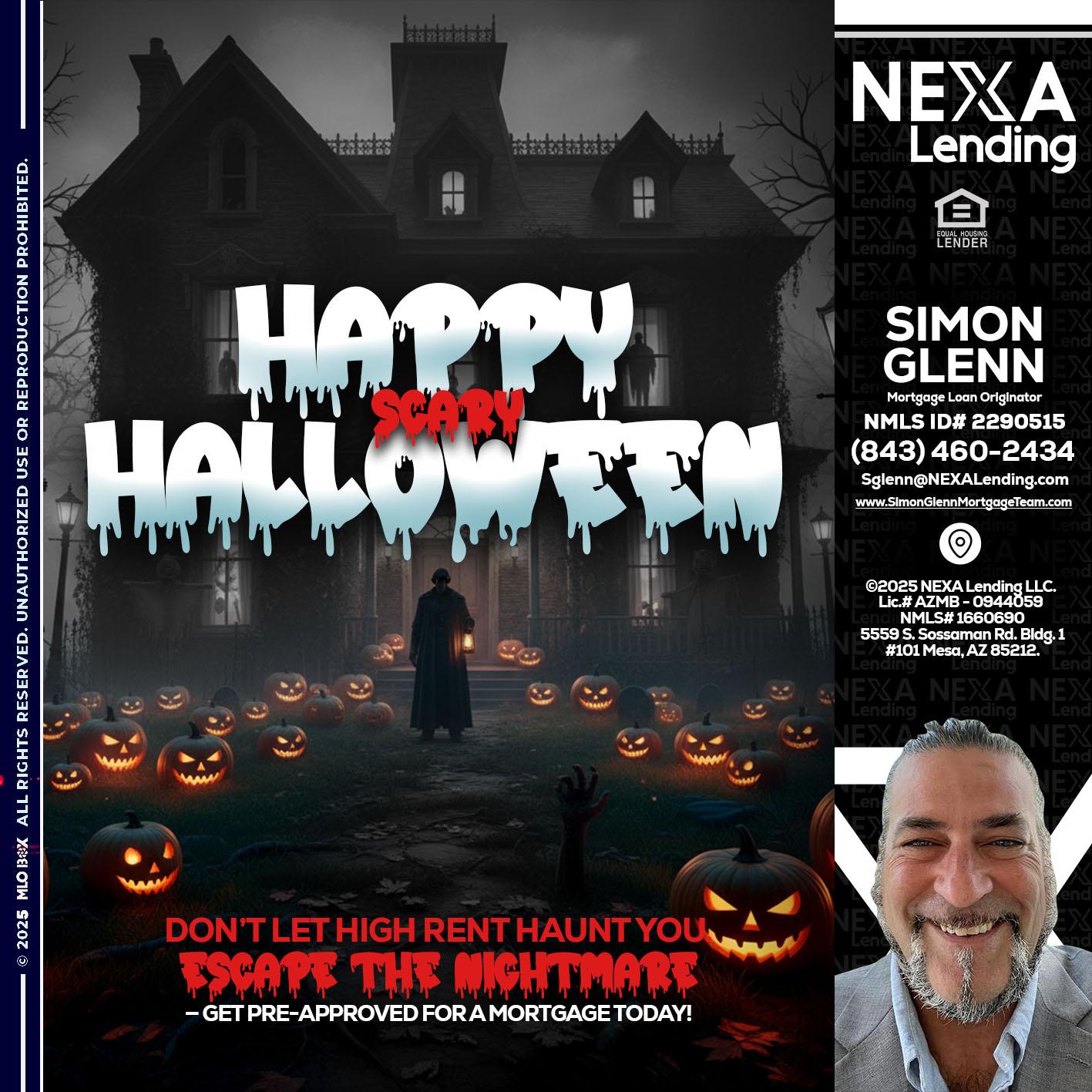 HAPPY HALLOWEEN - Simon Glenn -Mortgage Broker Loan Originator