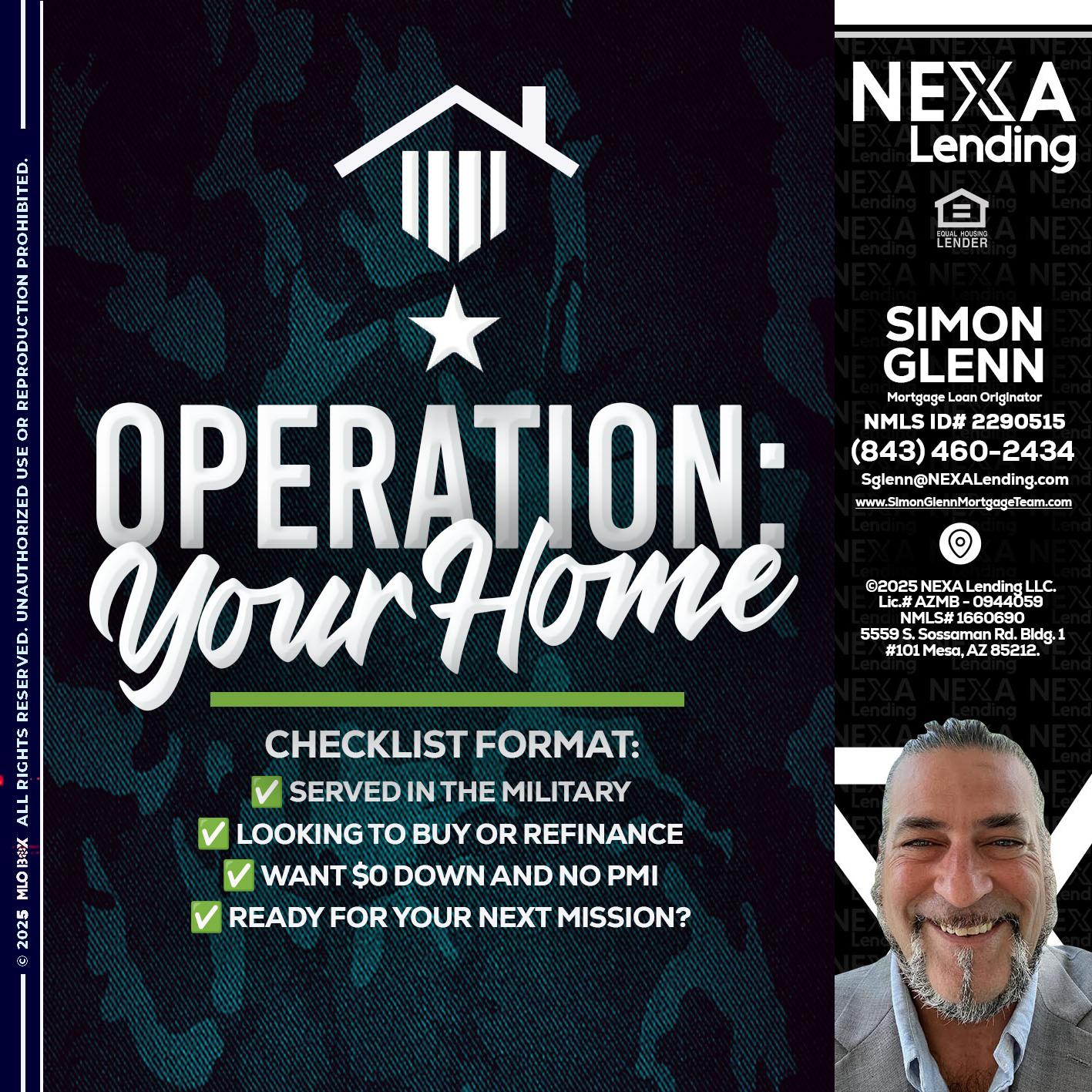 OPERATION YOUR HOME - Simon Glenn -Mortgage Broker Loan Originator
