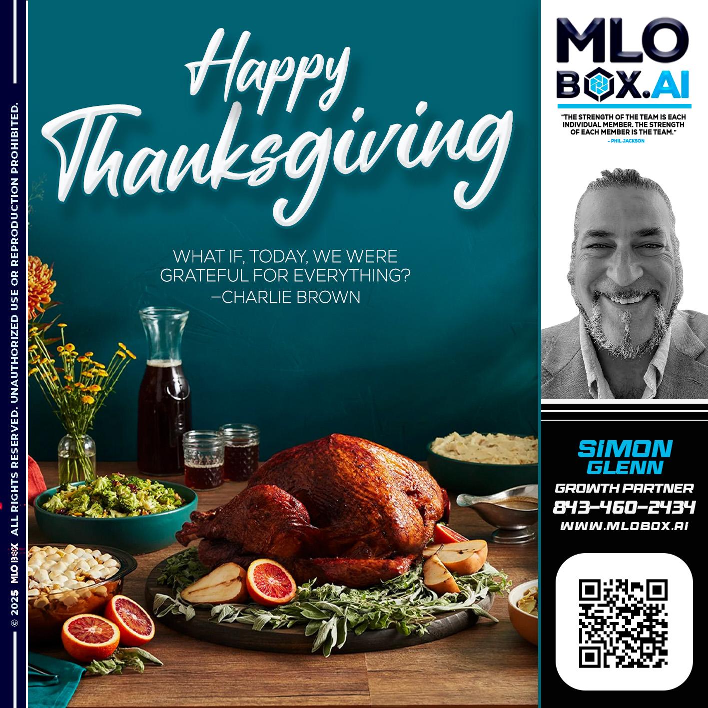 HAPPY THANKSGIVING - Simon Glenn -Mortgage Broker Loan Originator