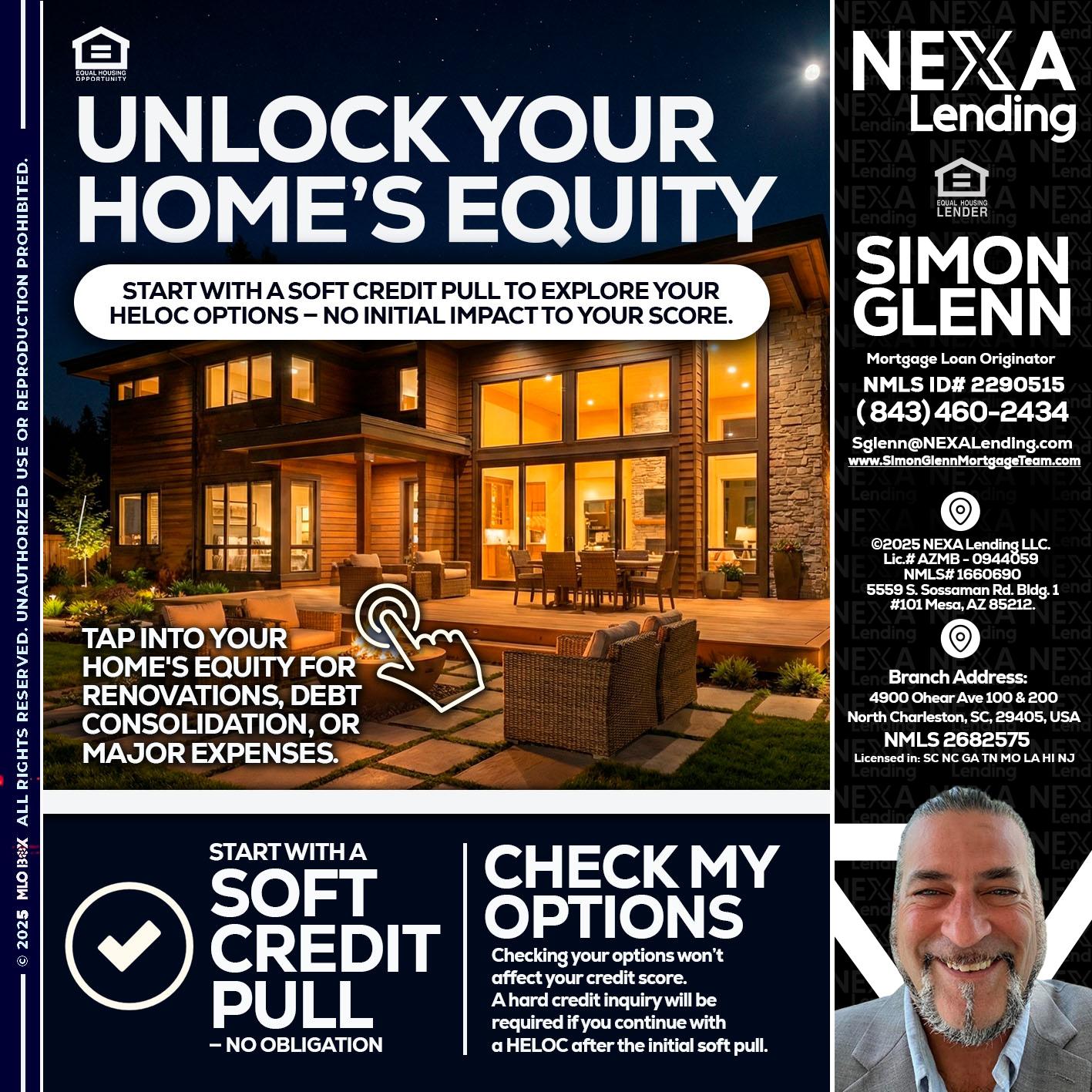 UNLOCK YOUR HOMES - Simon Glenn -Mortgage Broker Loan Originator