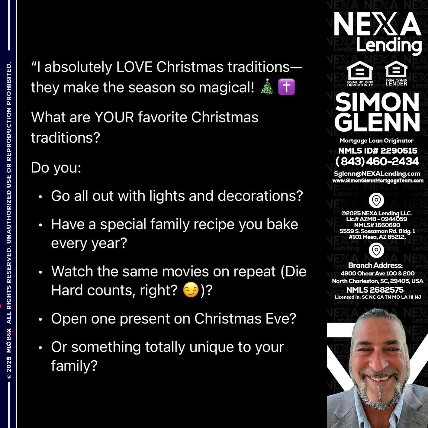 I love christmas - Simon Glenn -Mortgage Broker Loan Originator