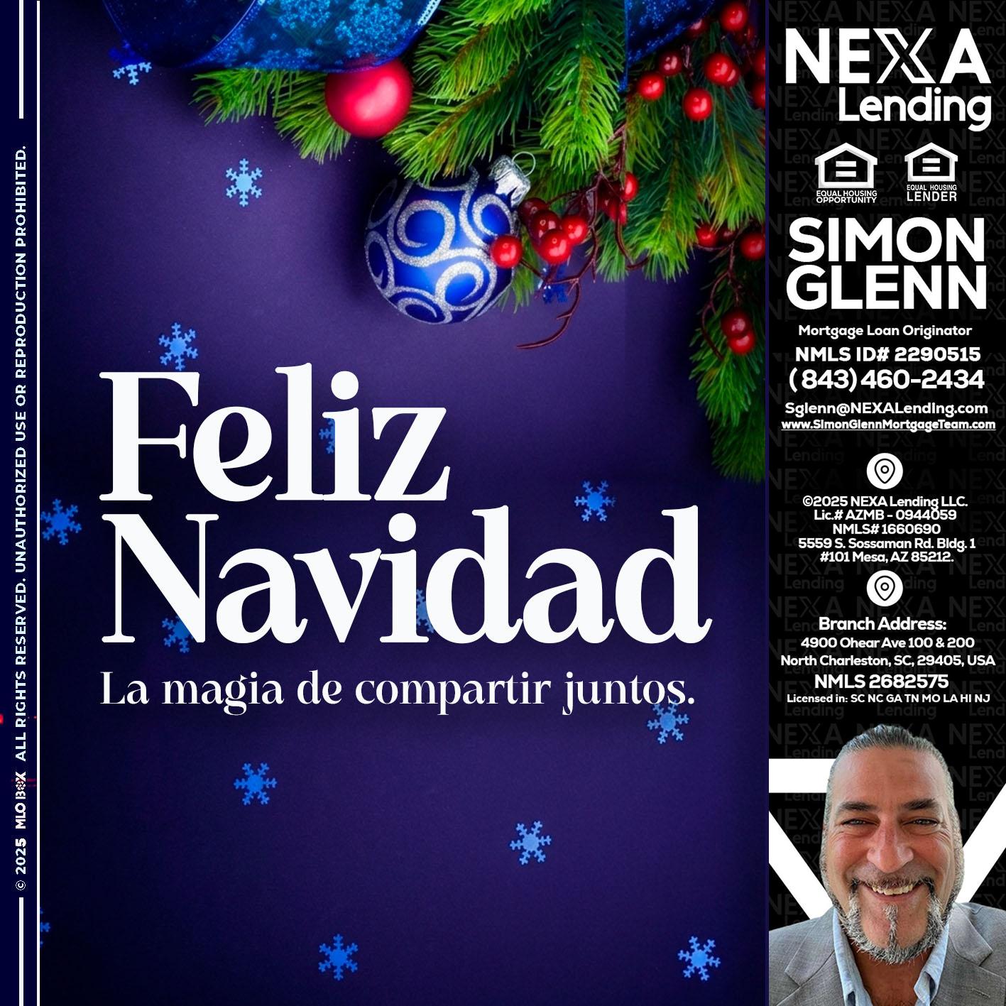 FELIZ NAVIDAD - Simon Glenn -Mortgage Broker Loan Originator