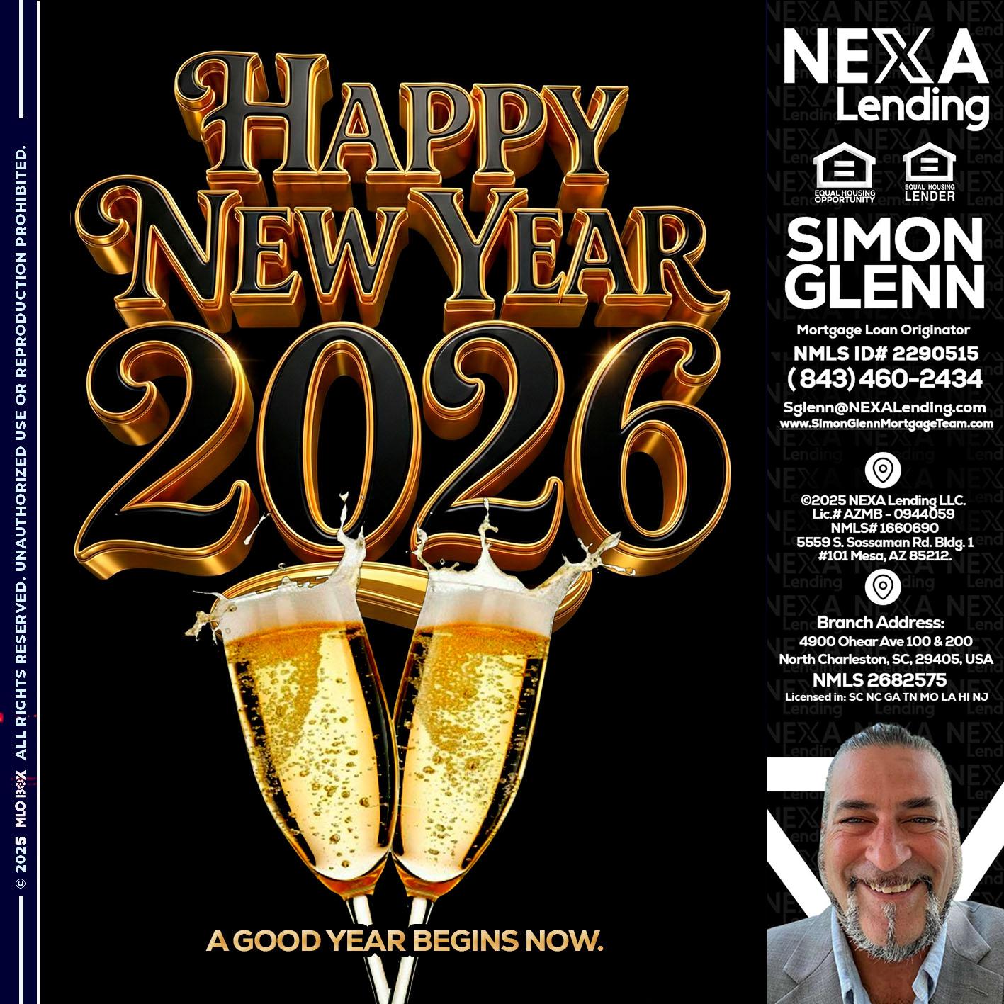 happy new year 2026 - Simon Glenn -Mortgage Broker Loan Originator
