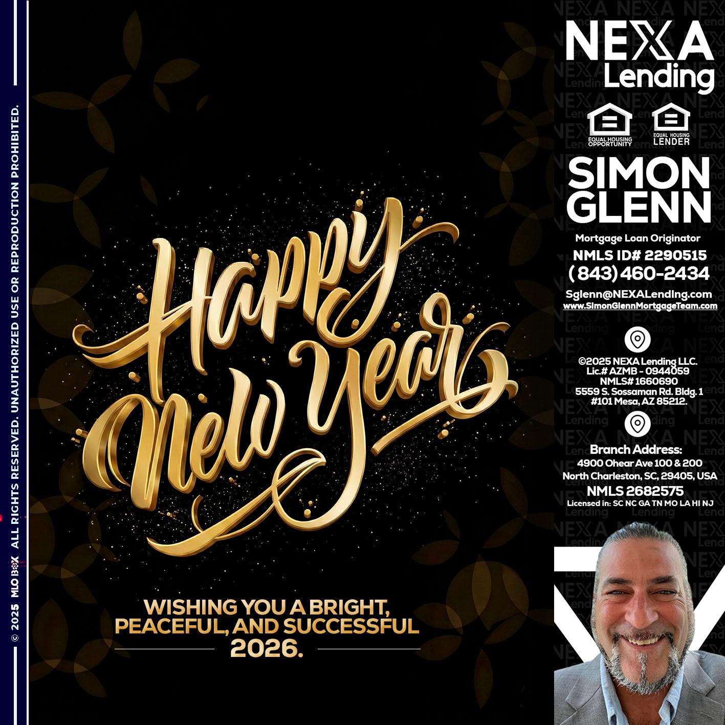 HAPPY NEW YEAR - Simon Glenn -Mortgage Broker Loan Originator