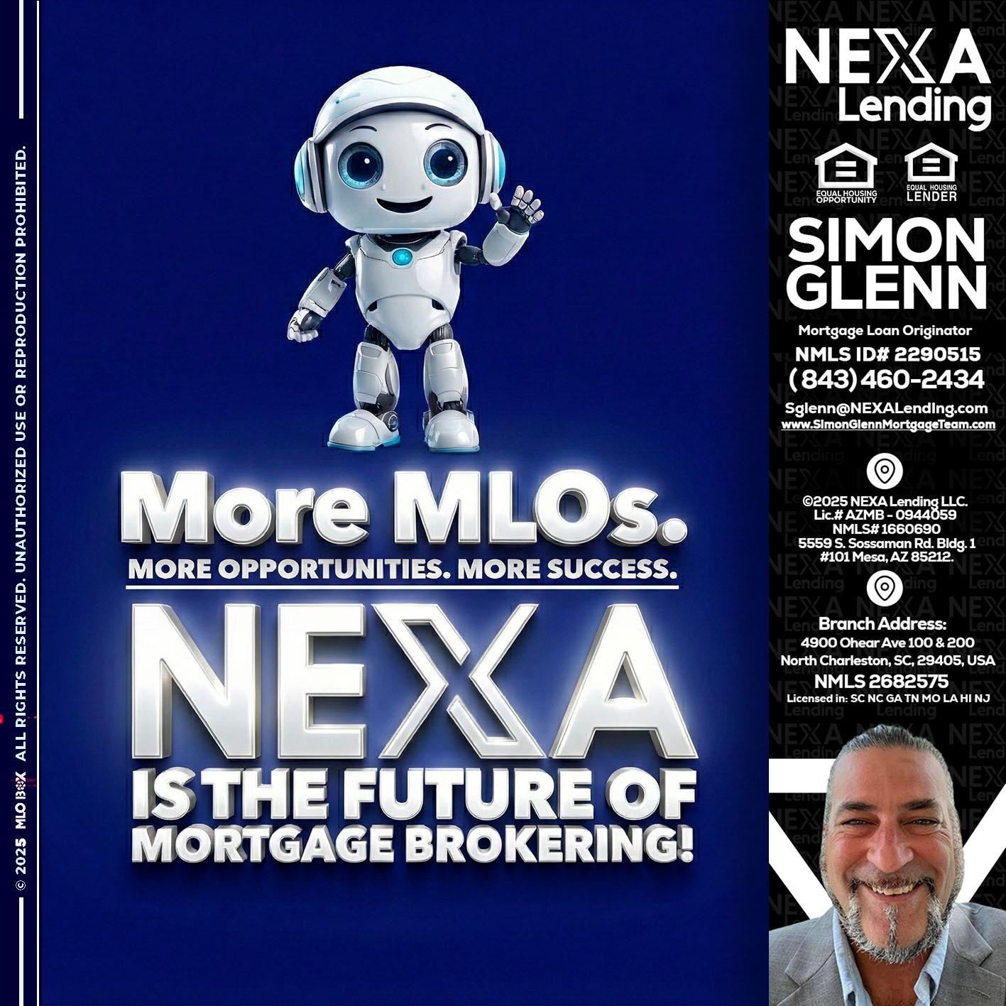 MORE MLOs - Simon Glenn -Mortgage Broker Loan Originator