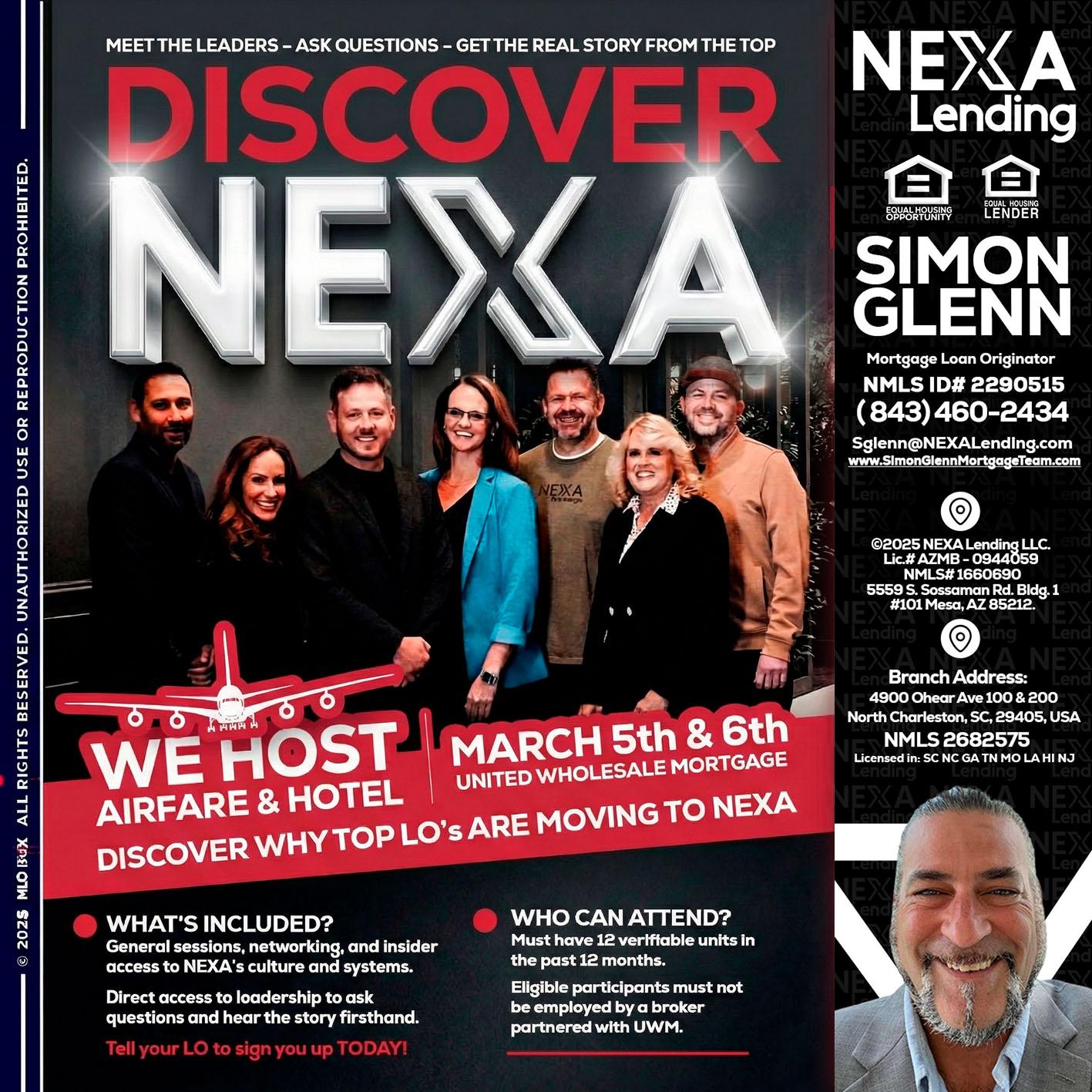 DISCOVER NEXA - Simon Glenn -Mortgage Broker Loan Originator