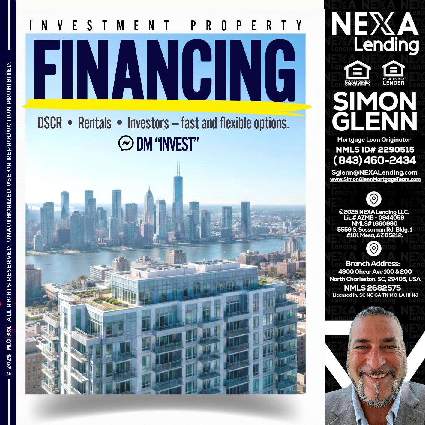 FINANCING - Simon Glenn -Mortgage Broker Loan Originator