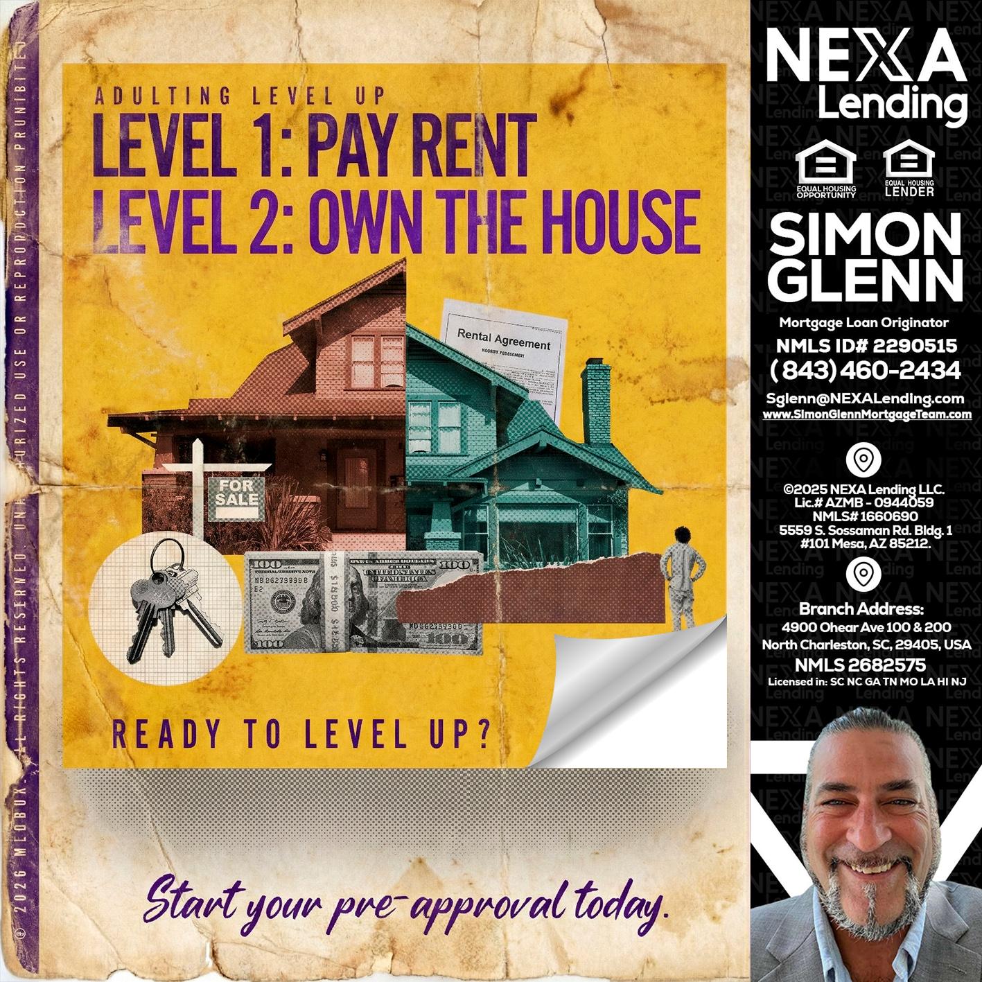 LEVEL 1 - Simon Glenn -Mortgage Broker Loan Originator