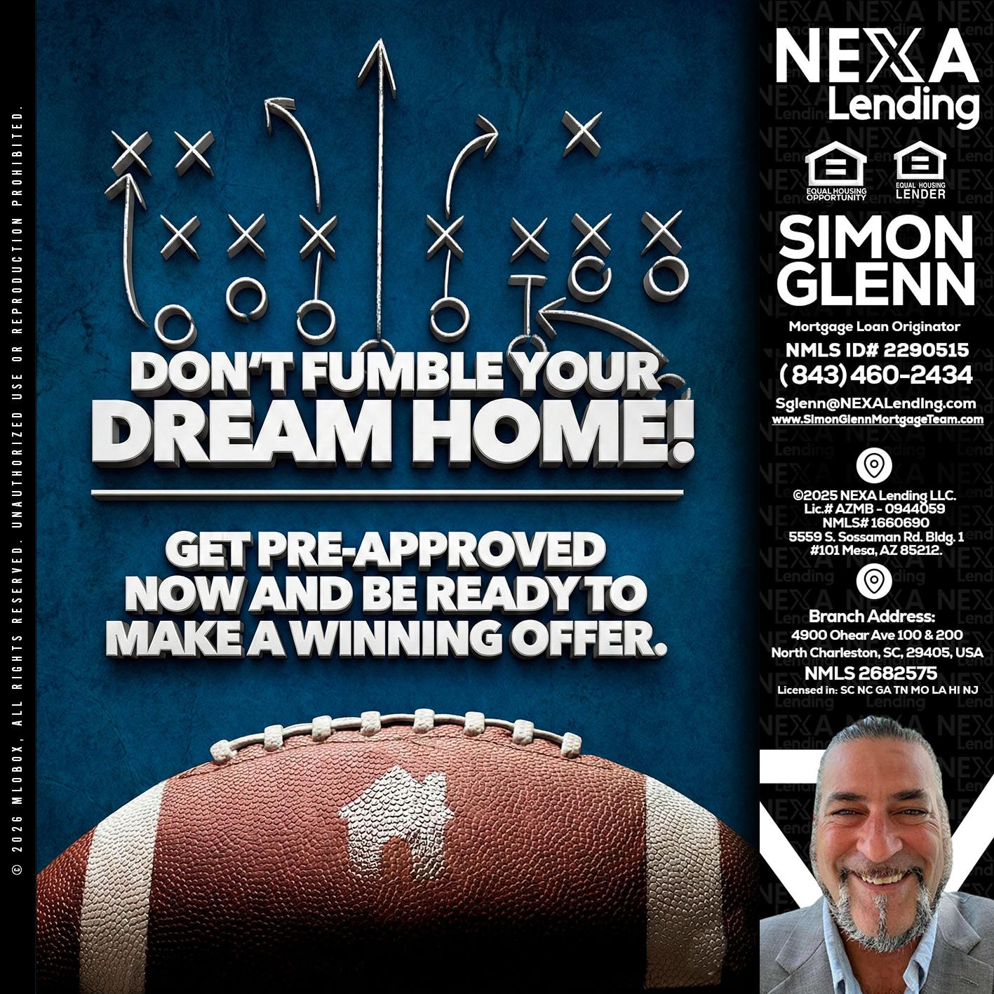 dont fumble - Simon Glenn -Mortgage Broker Loan Originator