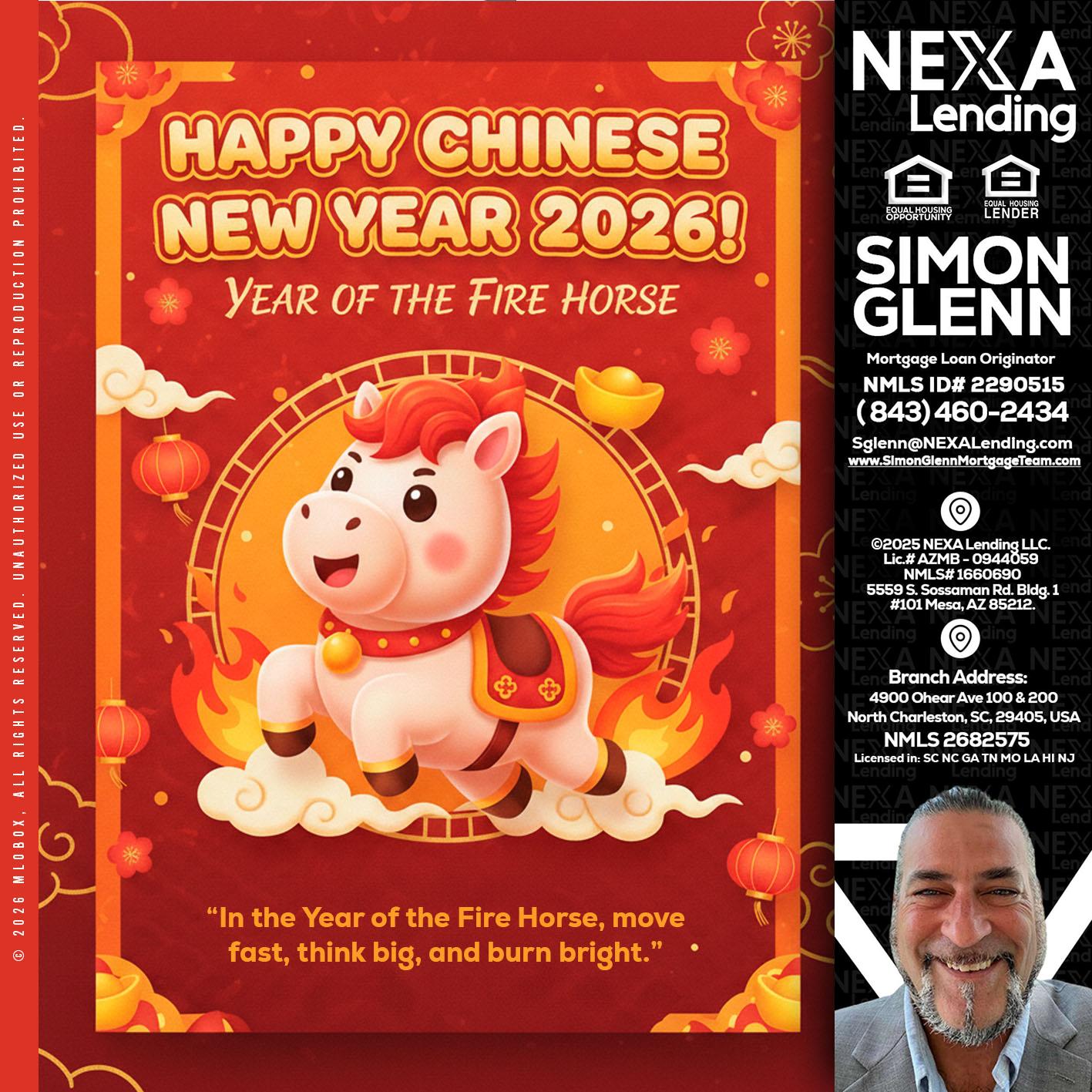 happy Chinese new year - Simon Glenn -Mortgage Broker Loan Originator