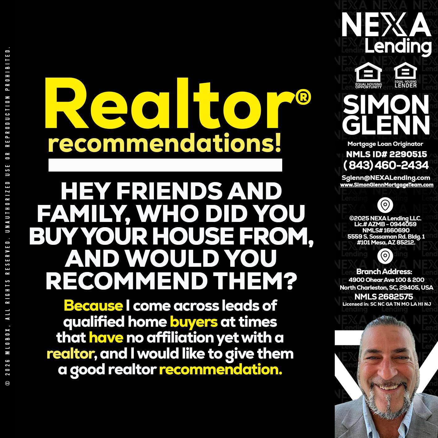 REALTOR - Simon Glenn -Mortgage Broker Loan Originator