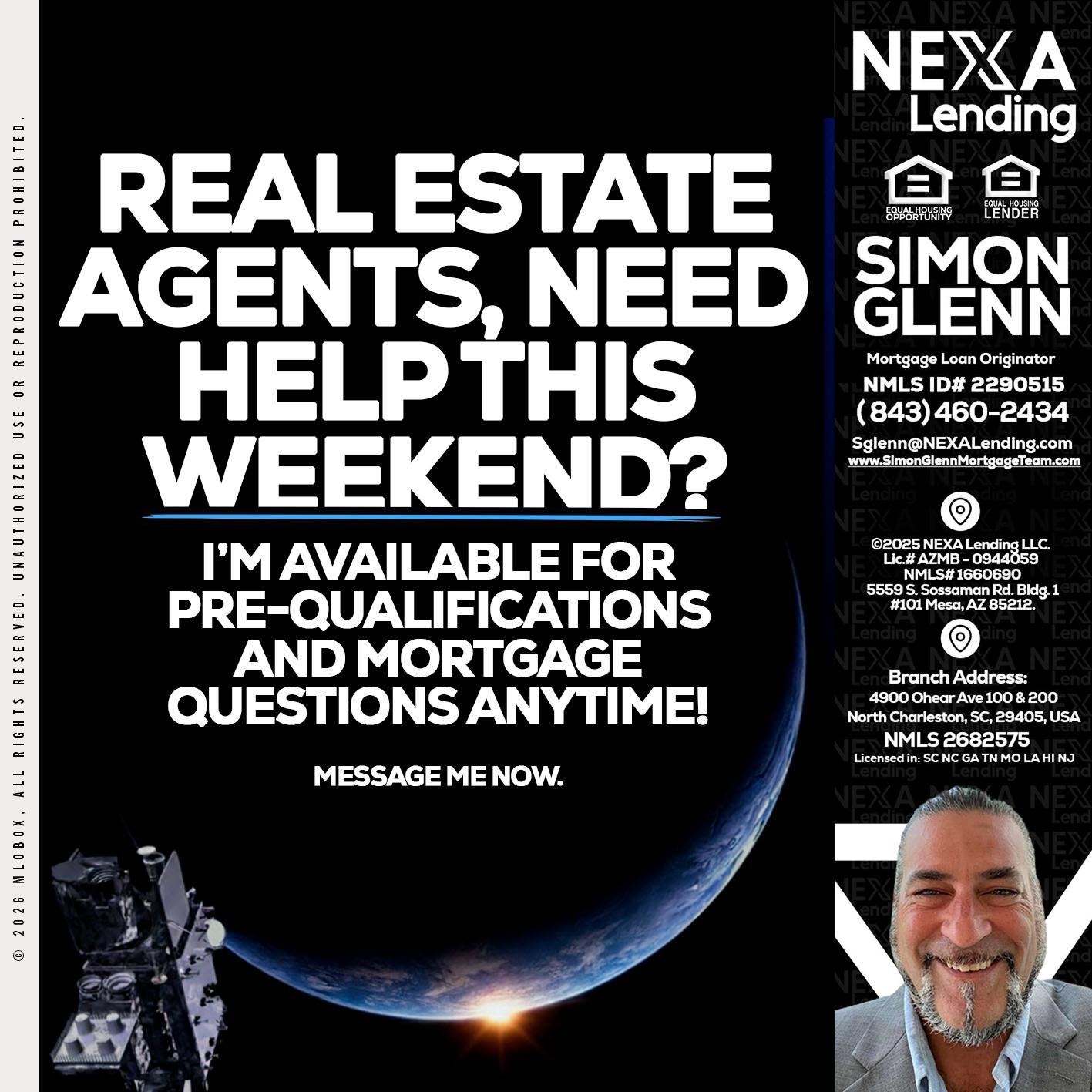 REAL ESTATE AGENTS - Simon Glenn -Mortgage Broker Loan Originator