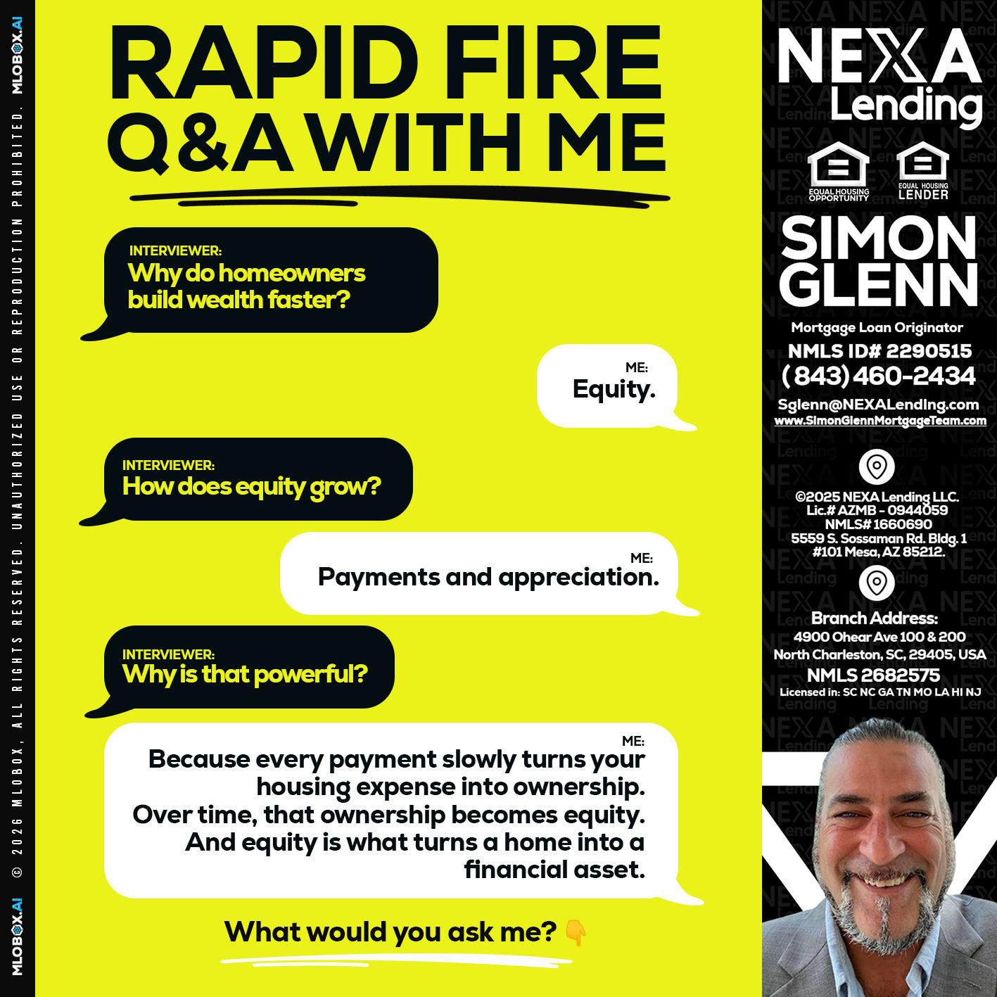 RAPID FIRE Q&A - Simon Glenn -Mortgage Broker Loan Originator