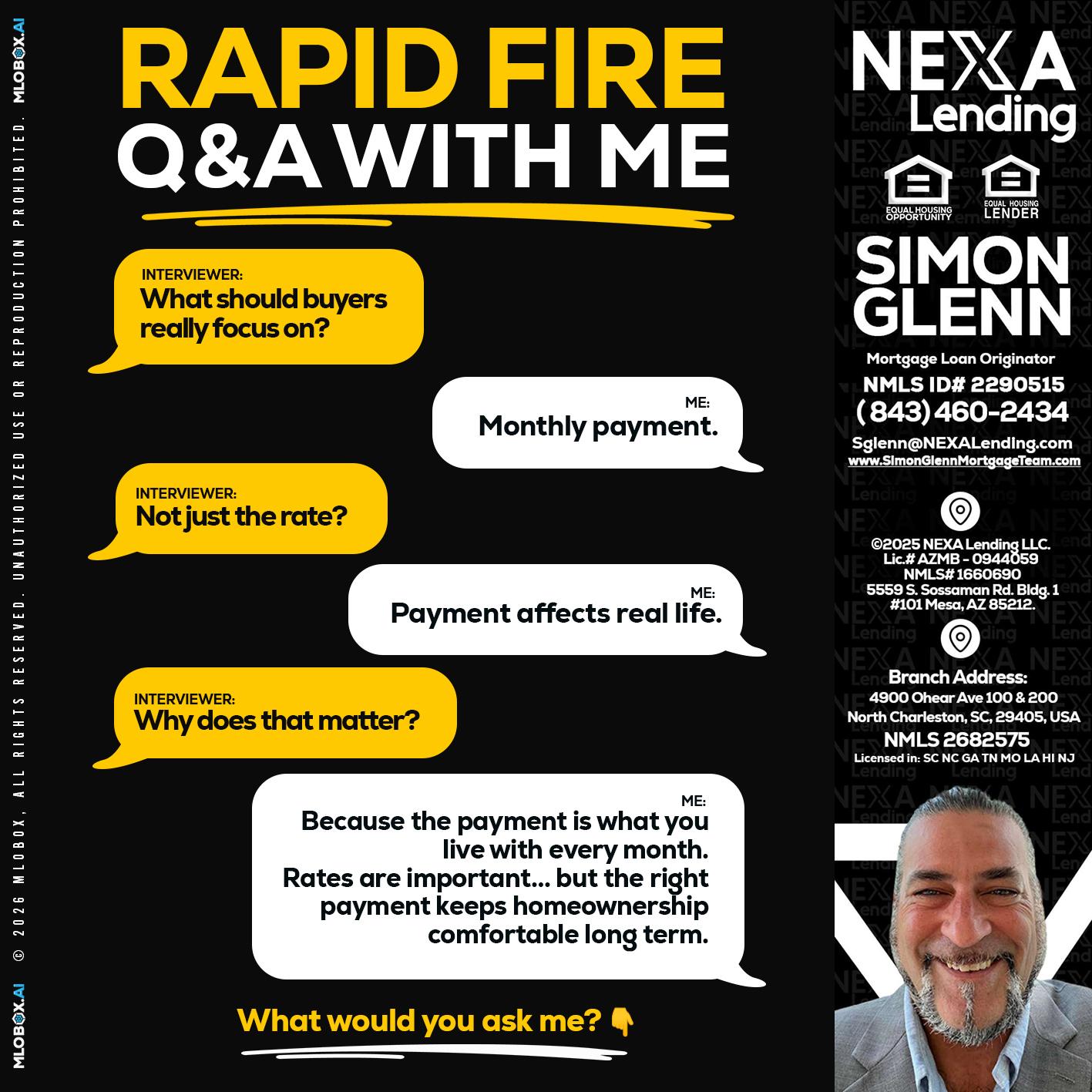 RAPID FIRE Q&A - Simon Glenn -Mortgage Broker Loan Originator