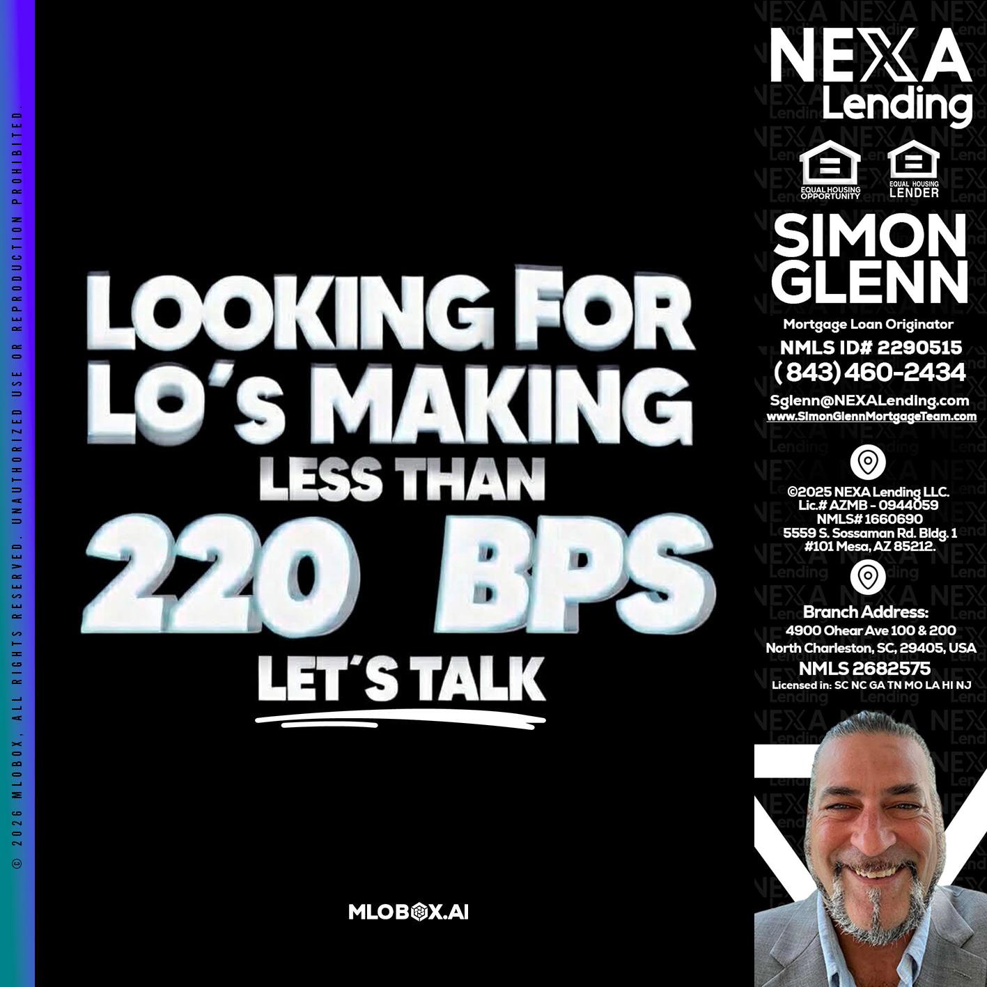 LOOKING FOR - Simon Glenn -Mortgage Broker Loan Originator