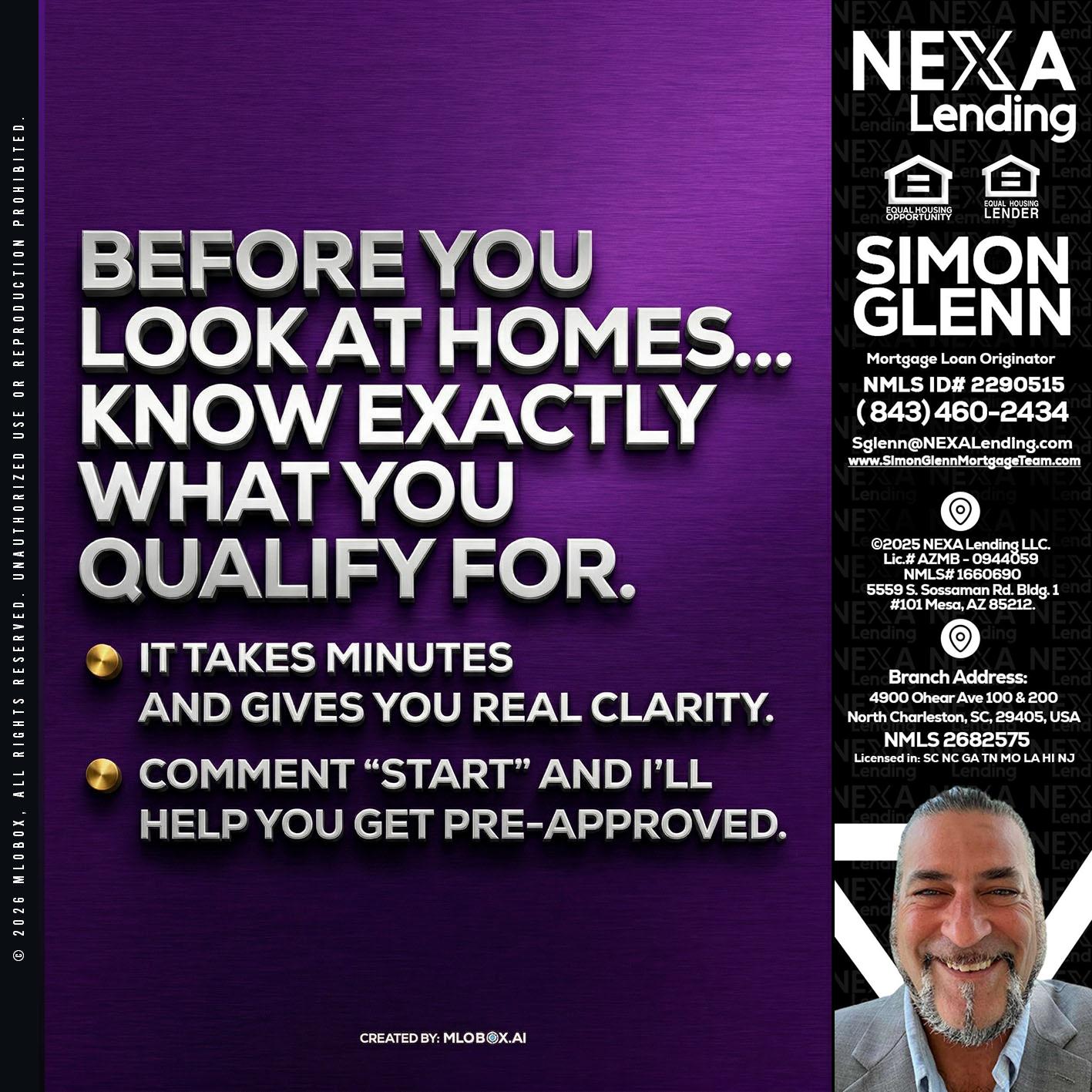BEFORE YOU - Simon Glenn -Mortgage Broker Loan Originator