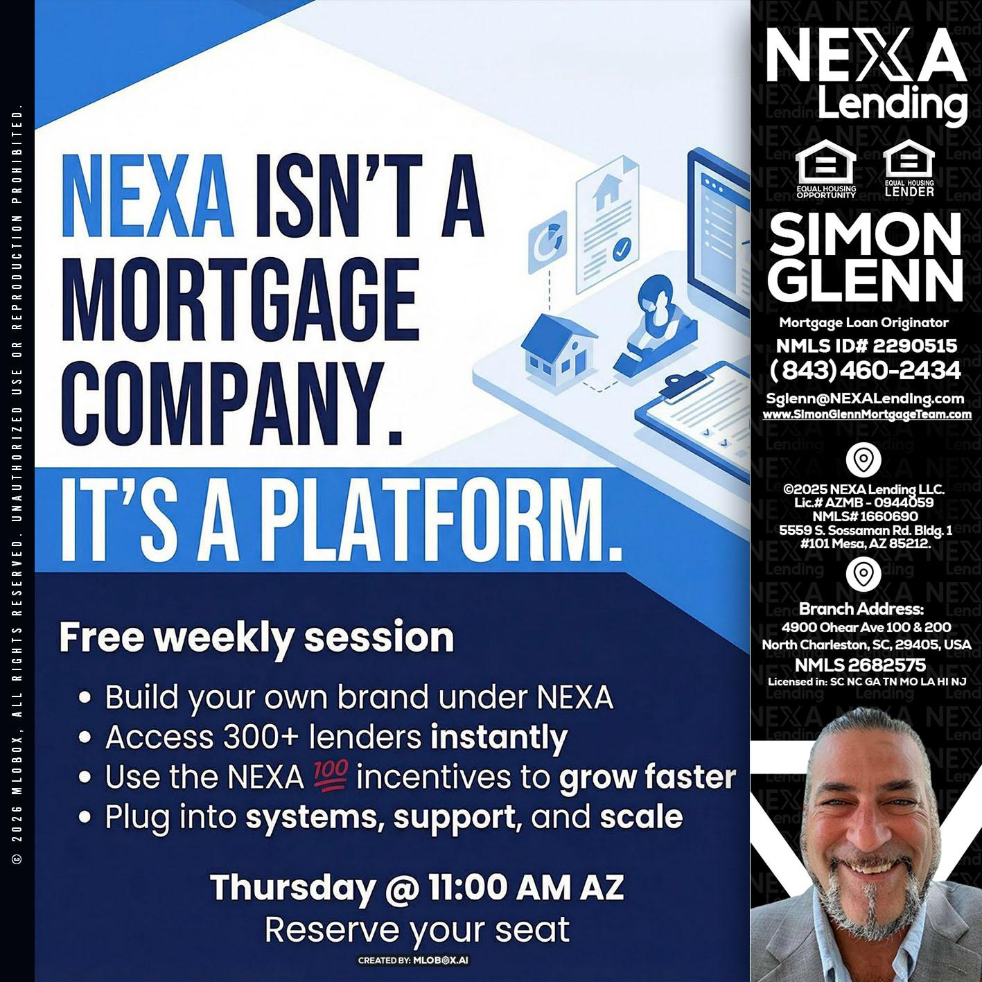 NEXA ISNT - Simon Glenn -Mortgage Broker Loan Originator