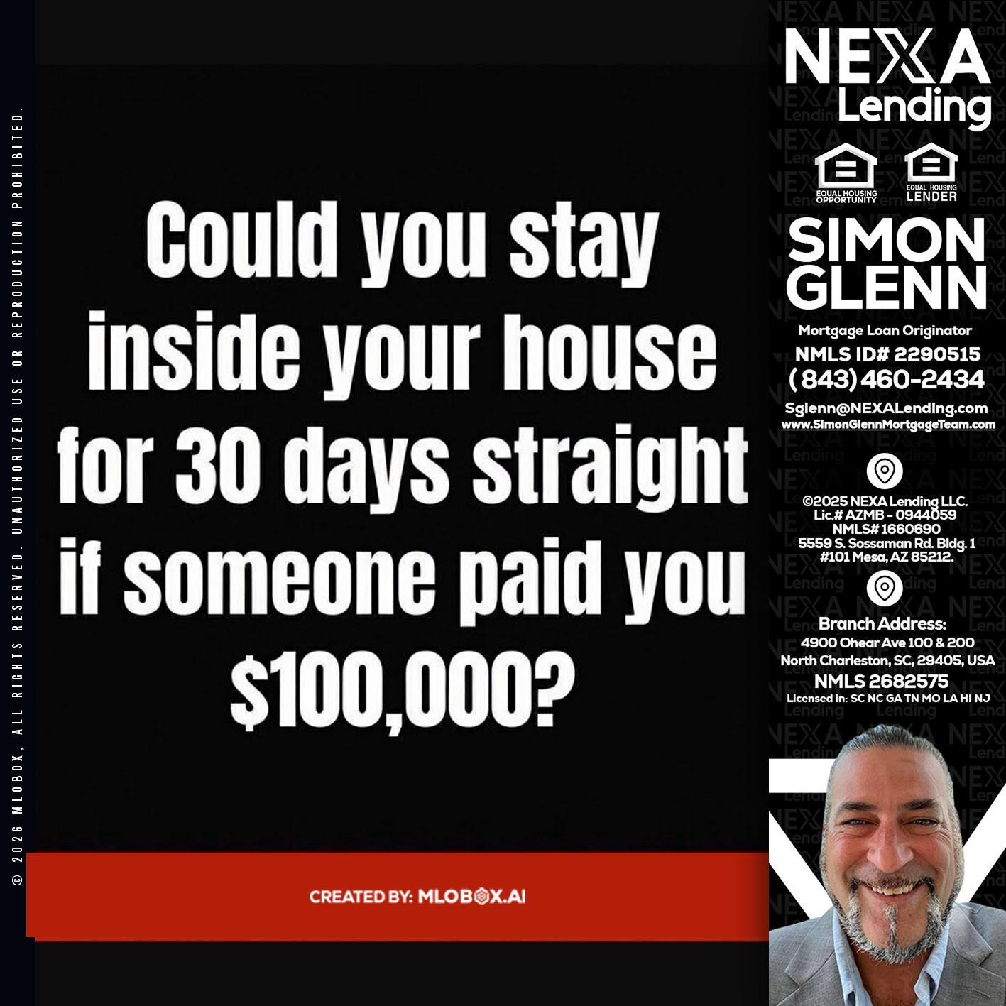 COULD YOU STAY - Simon Glenn -Mortgage Broker Loan Originator