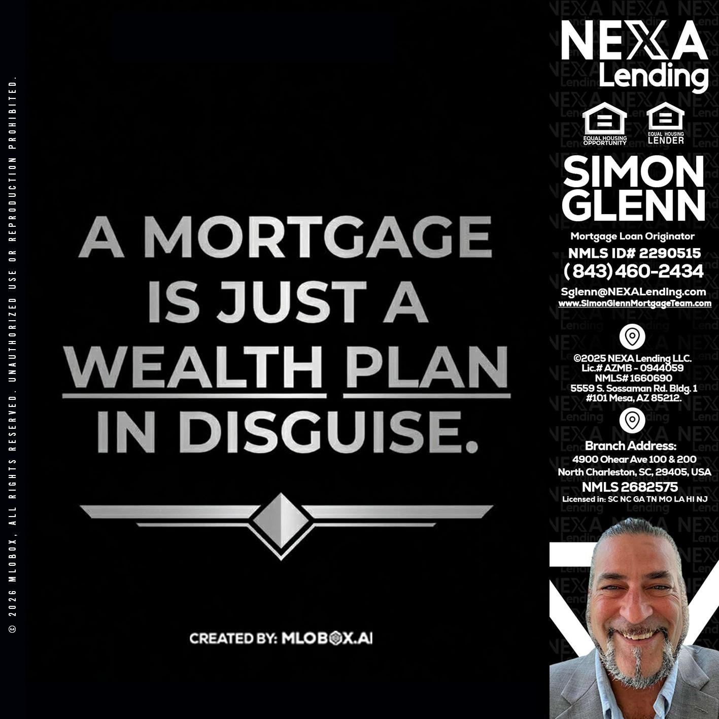 a mortgage is just - Simon Glenn -Mortgage Broker Loan Originator