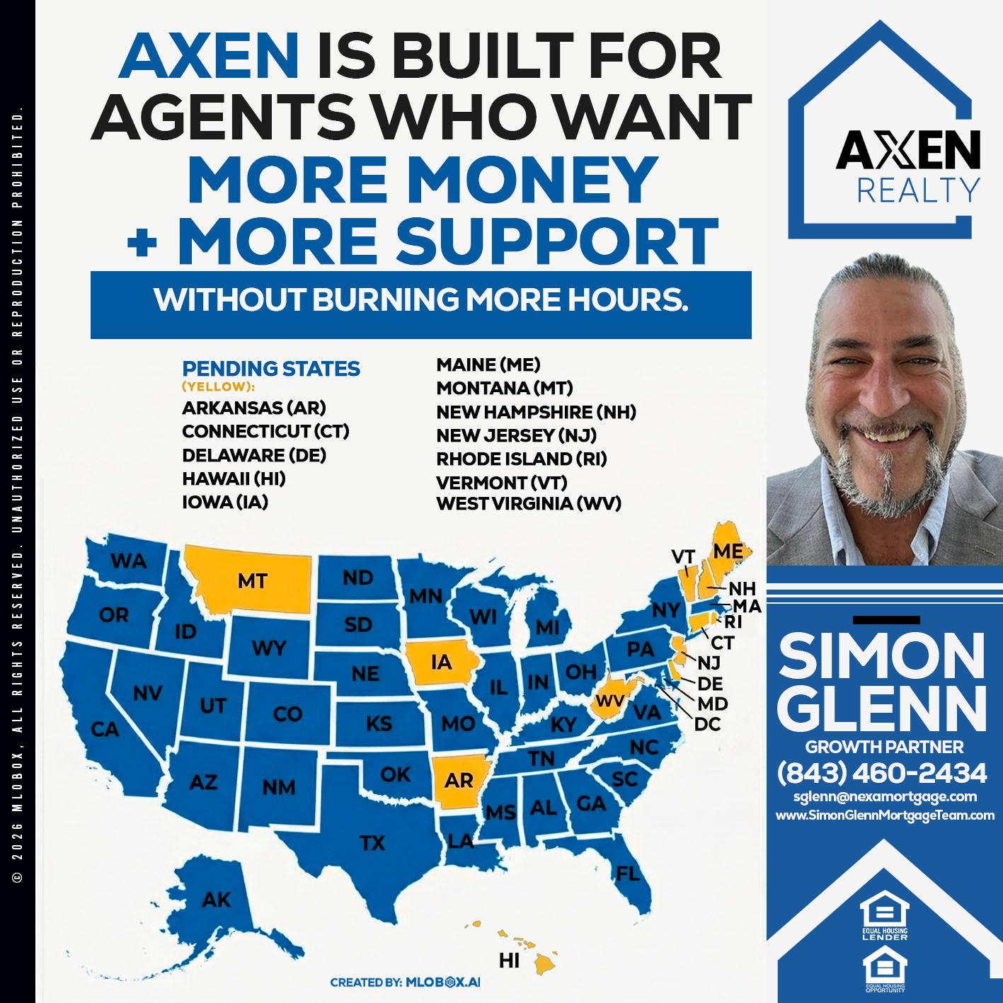 AXEN IS BUILT FOR AGENTS - Simon Glenn -Mortgage Broker Loan Originator