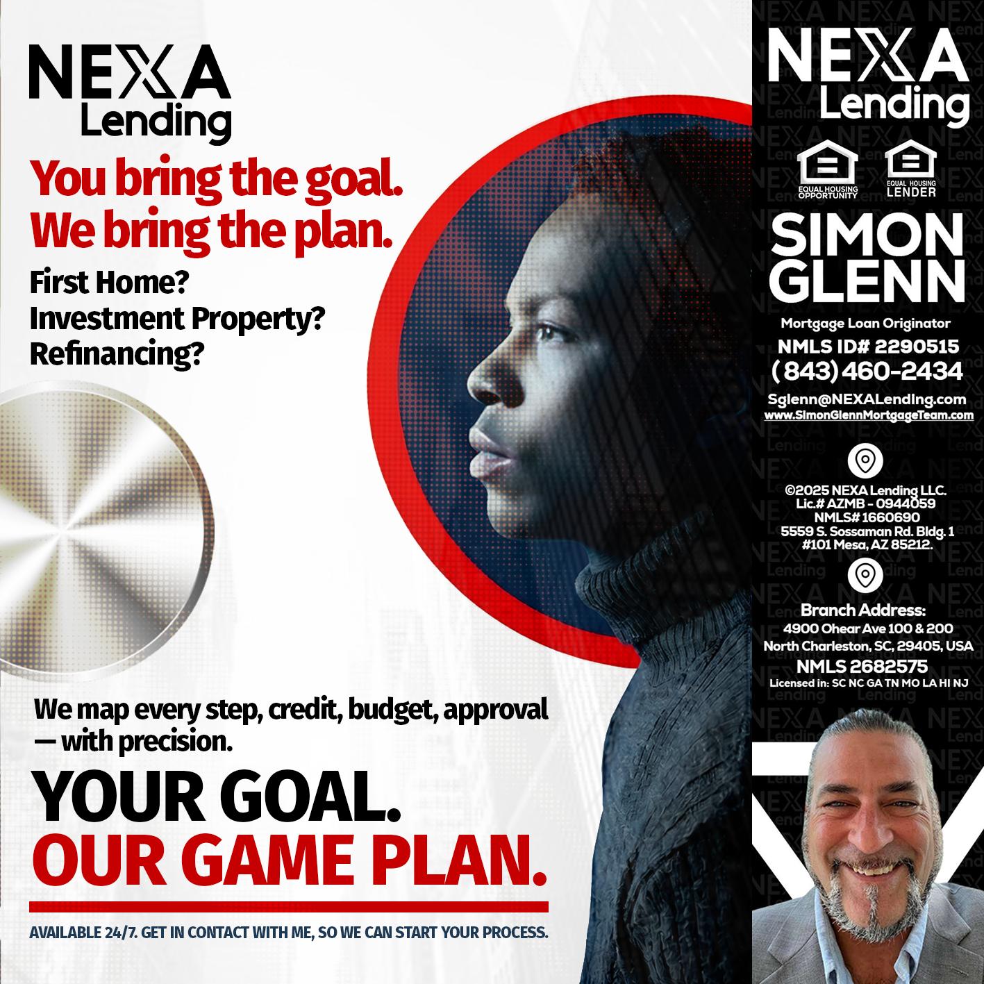YOUR GOAL. OUR GAME PLAN. - Simon Glenn -Mortgage Broker Loan Originator