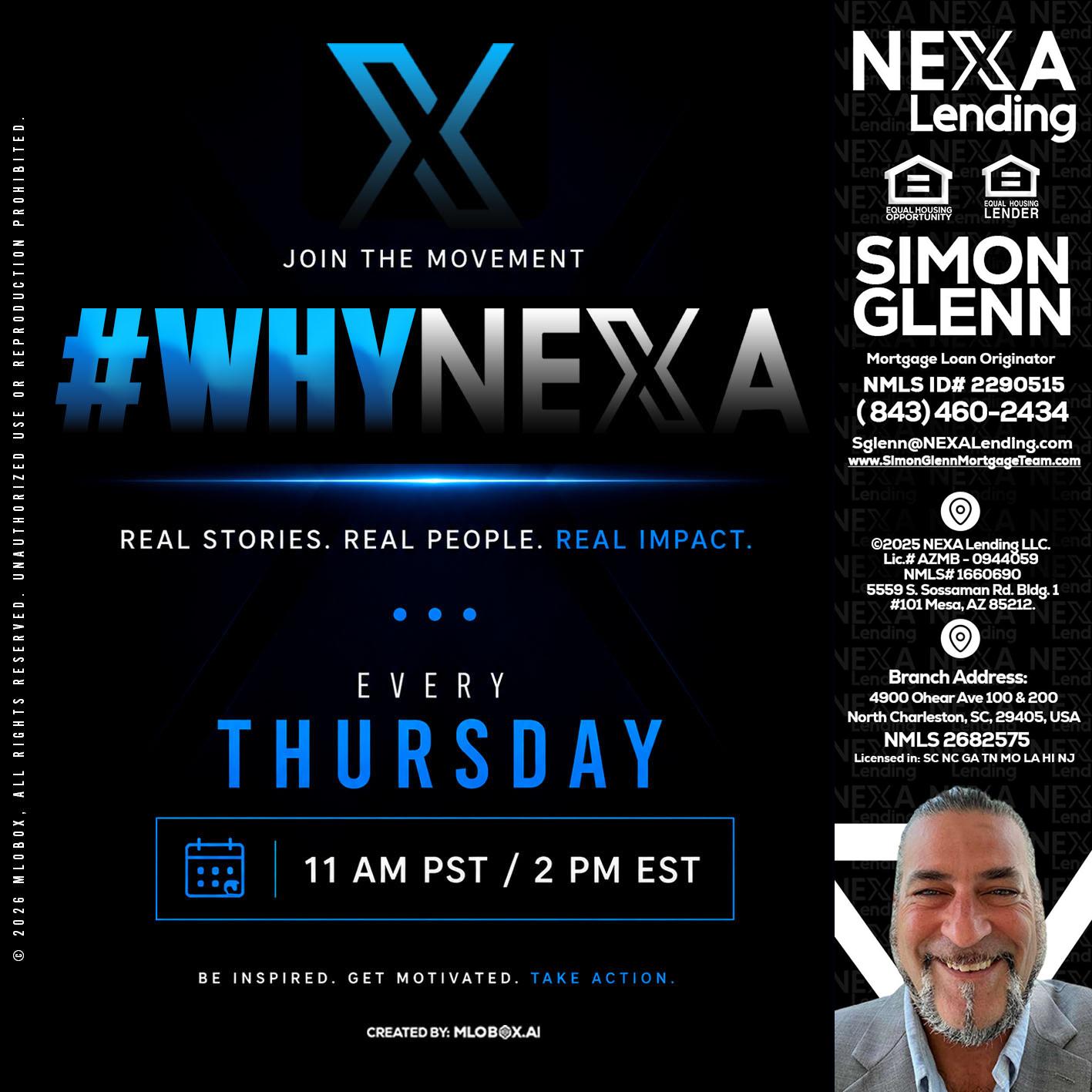 why NEXA - Simon Glenn -Mortgage Broker Loan Originator
