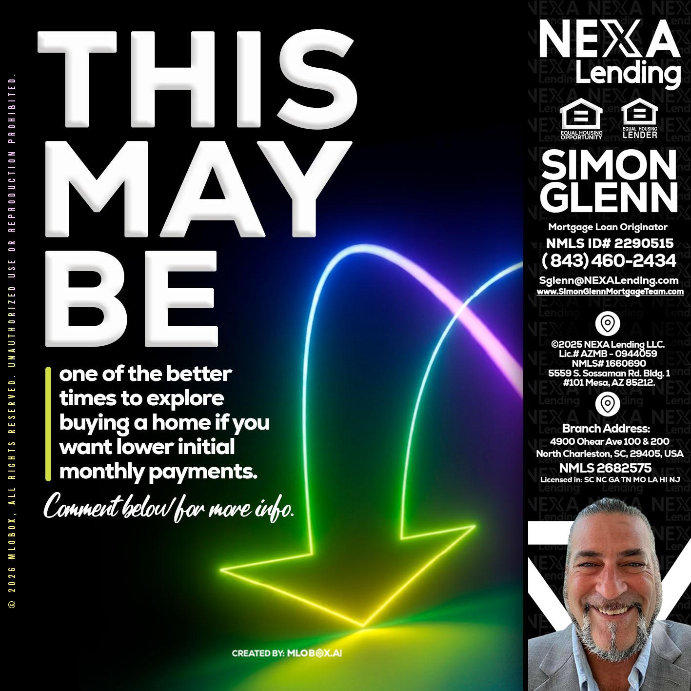 THIS MAY BE - Simon Glenn -Mortgage Broker Loan Originator