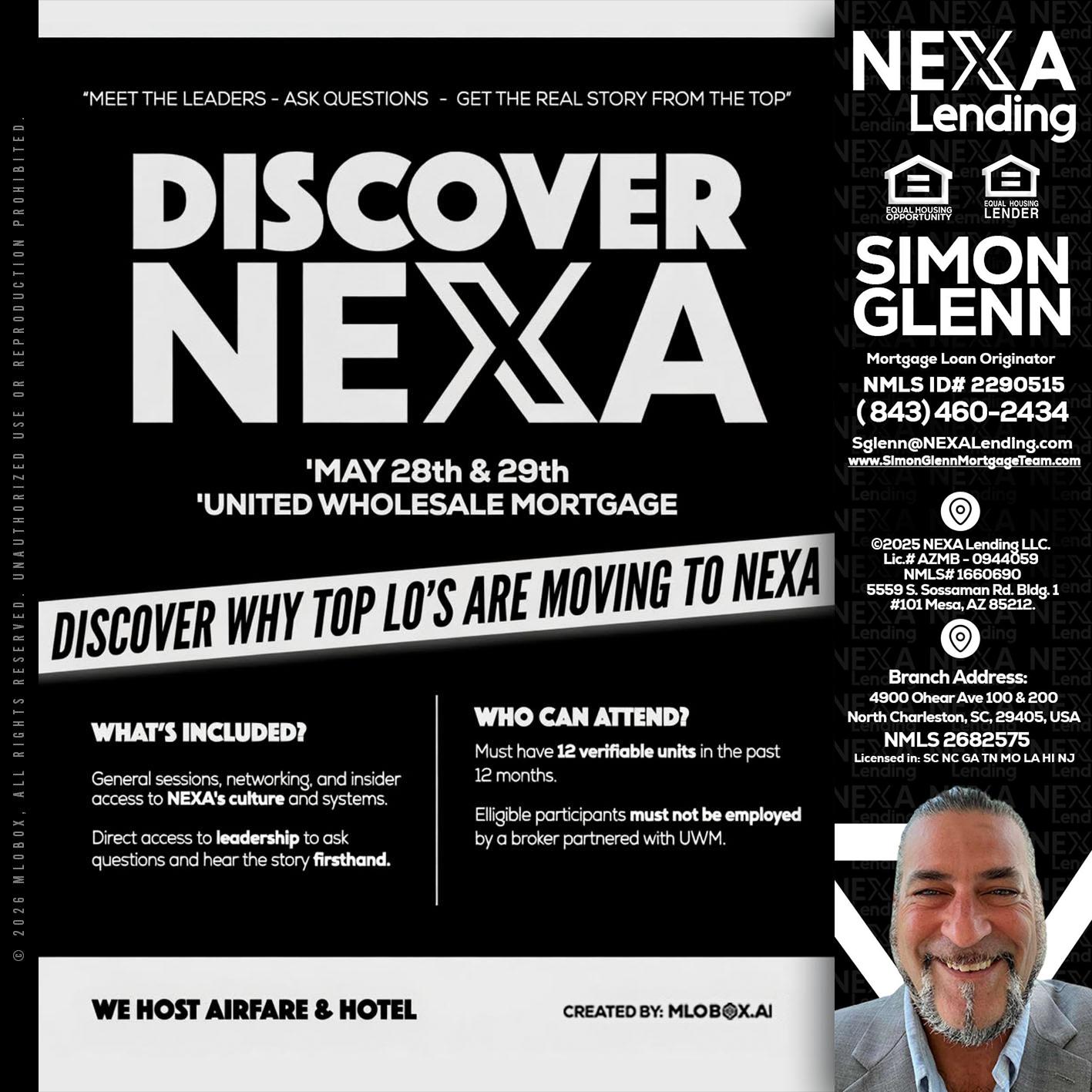 DISCOVER NEXA - Simon Glenn -Mortgage Broker Loan Originator