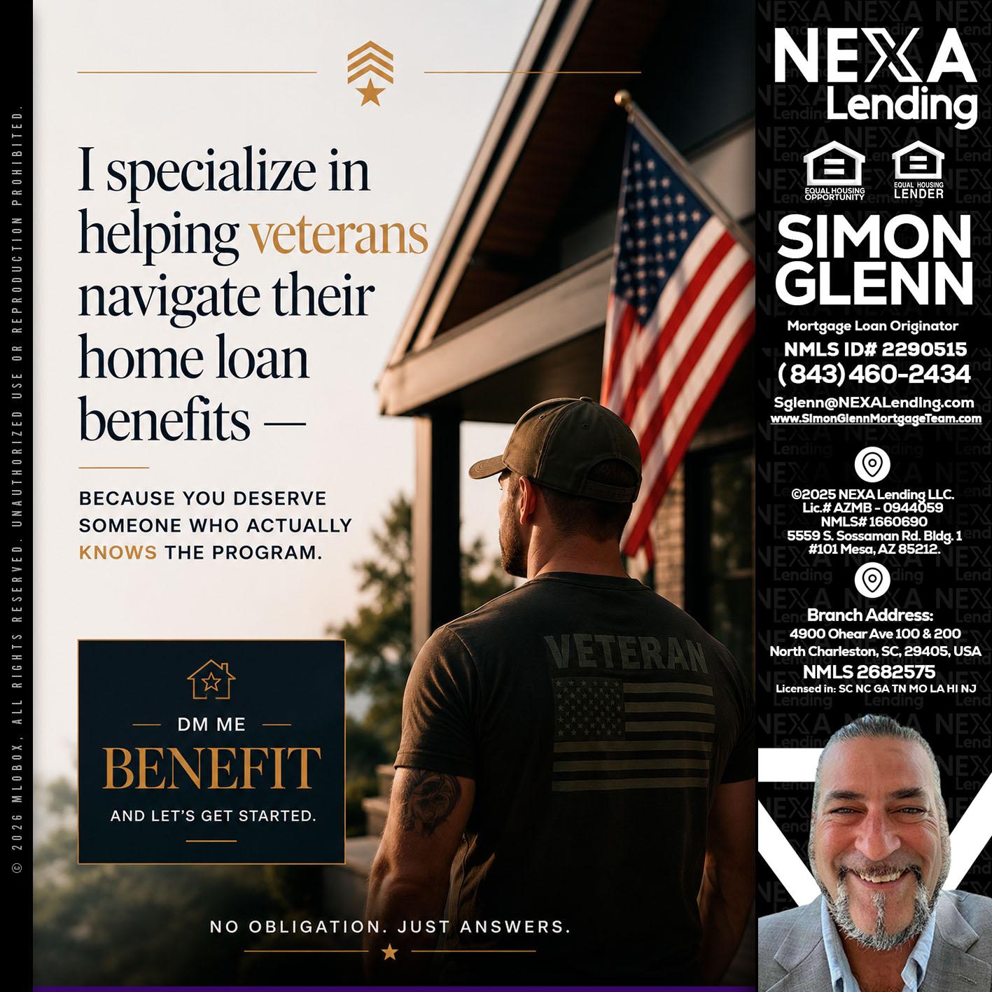 I SPECIALIZE - Simon Glenn -Mortgage Broker Loan Originator
