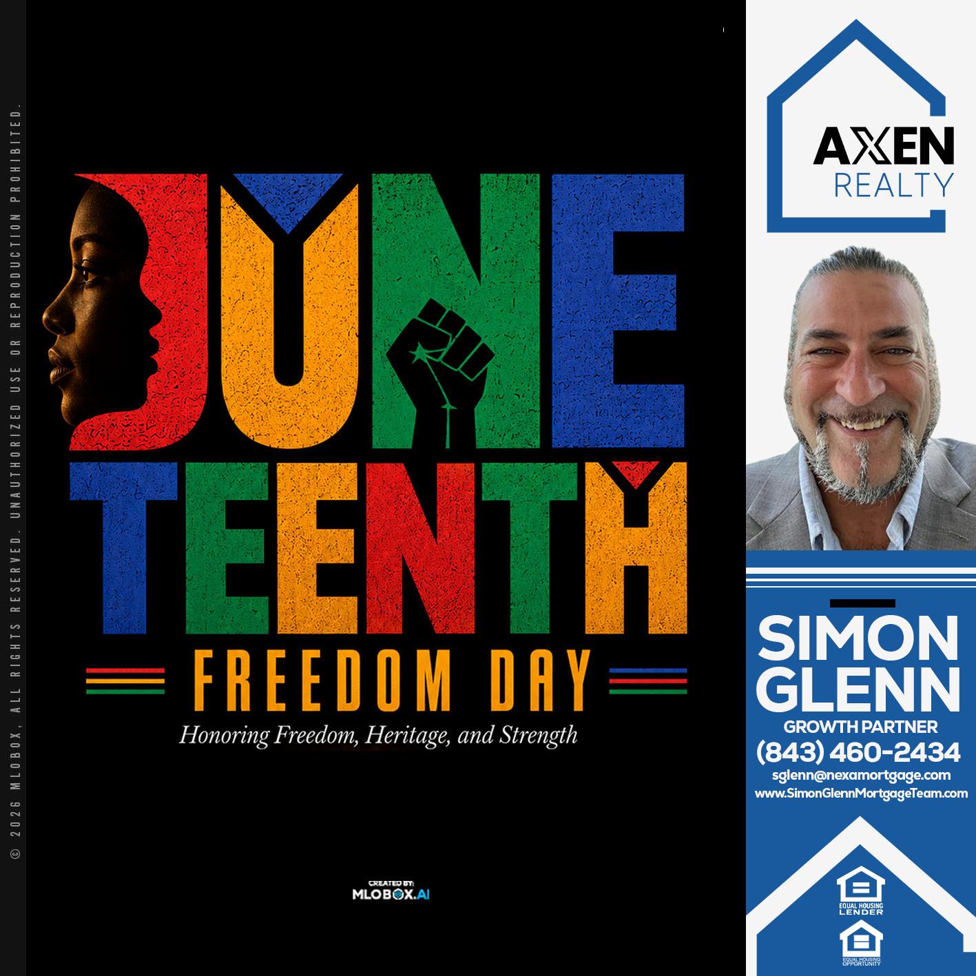 JUNETEENTH - Simon Glenn -Mortgage Broker Loan Originator