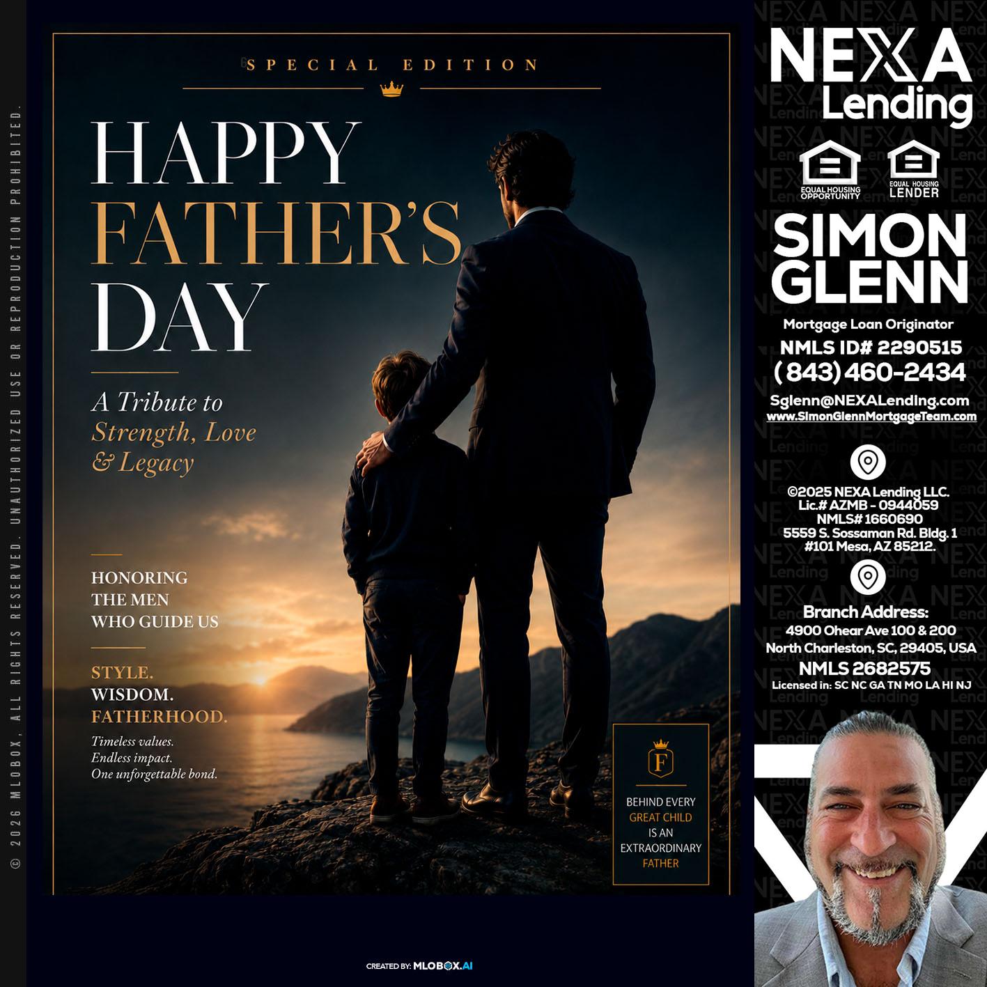 HAPPY FATHERS DAY - Simon Glenn -Mortgage Broker Loan Originator