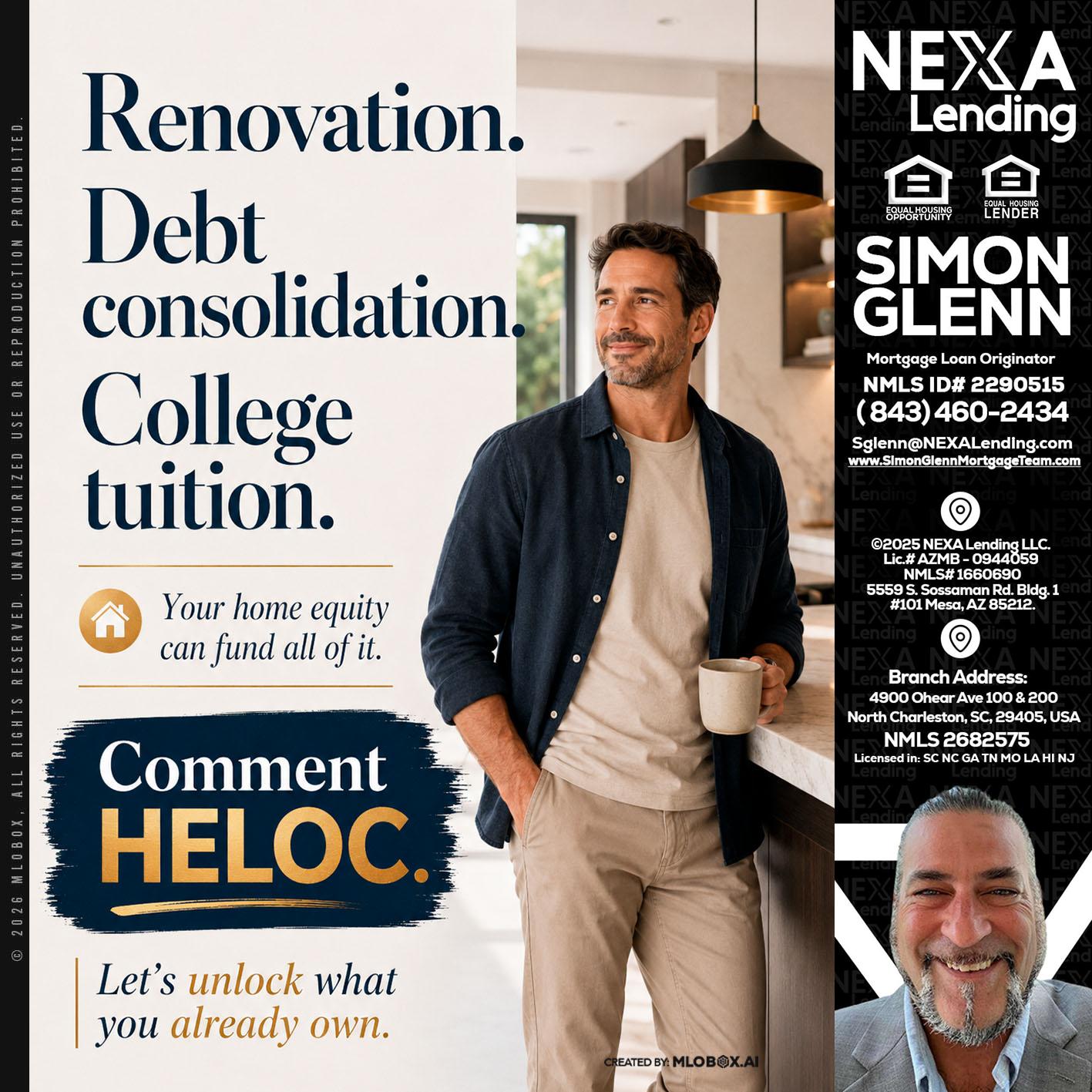 RENOVATION DEBT - Simon Glenn -Mortgage Broker Loan Originator