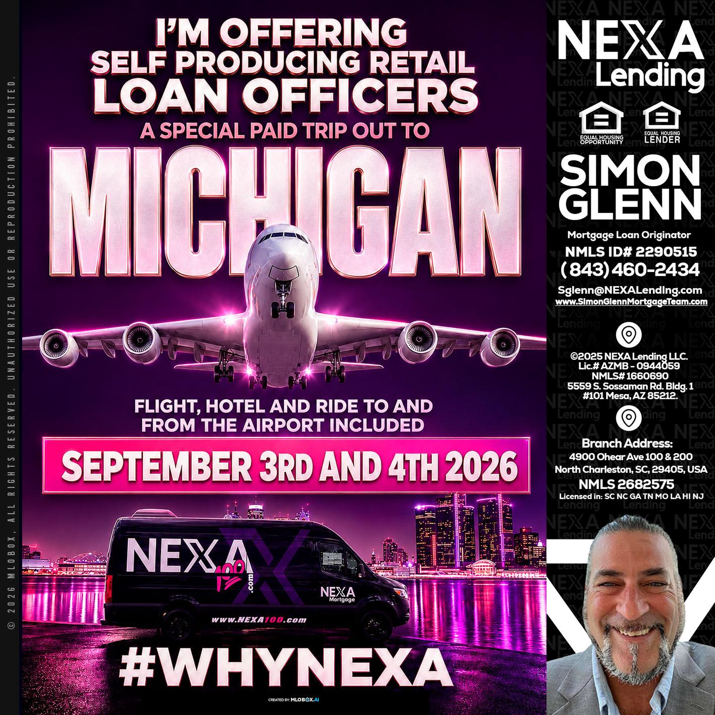 MICHIGAN TRIP - Simon Glenn -Mortgage Broker Loan Originator
