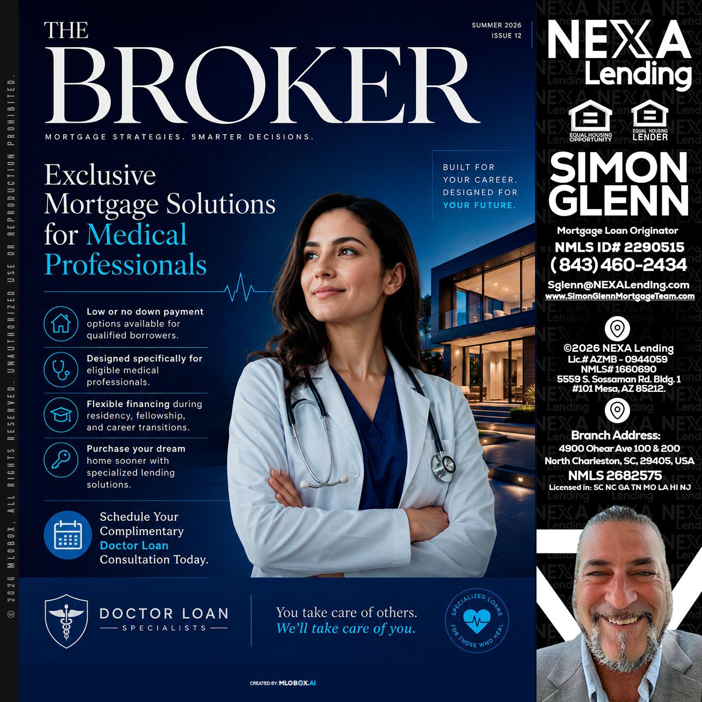 THE BROKER - Simon Glenn -Mortgage Broker Loan Originator