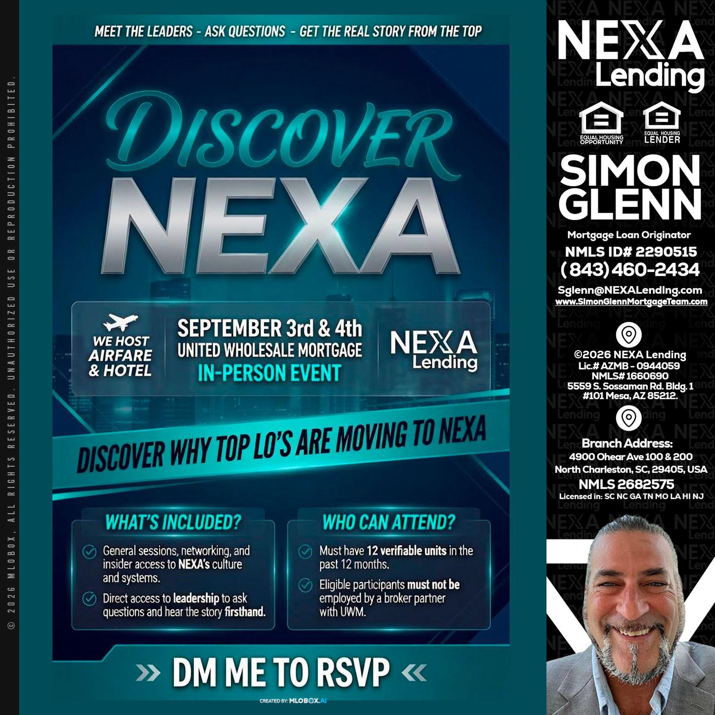 DISCOVER NEXA - Simon Glenn -Mortgage Broker Loan Originator
