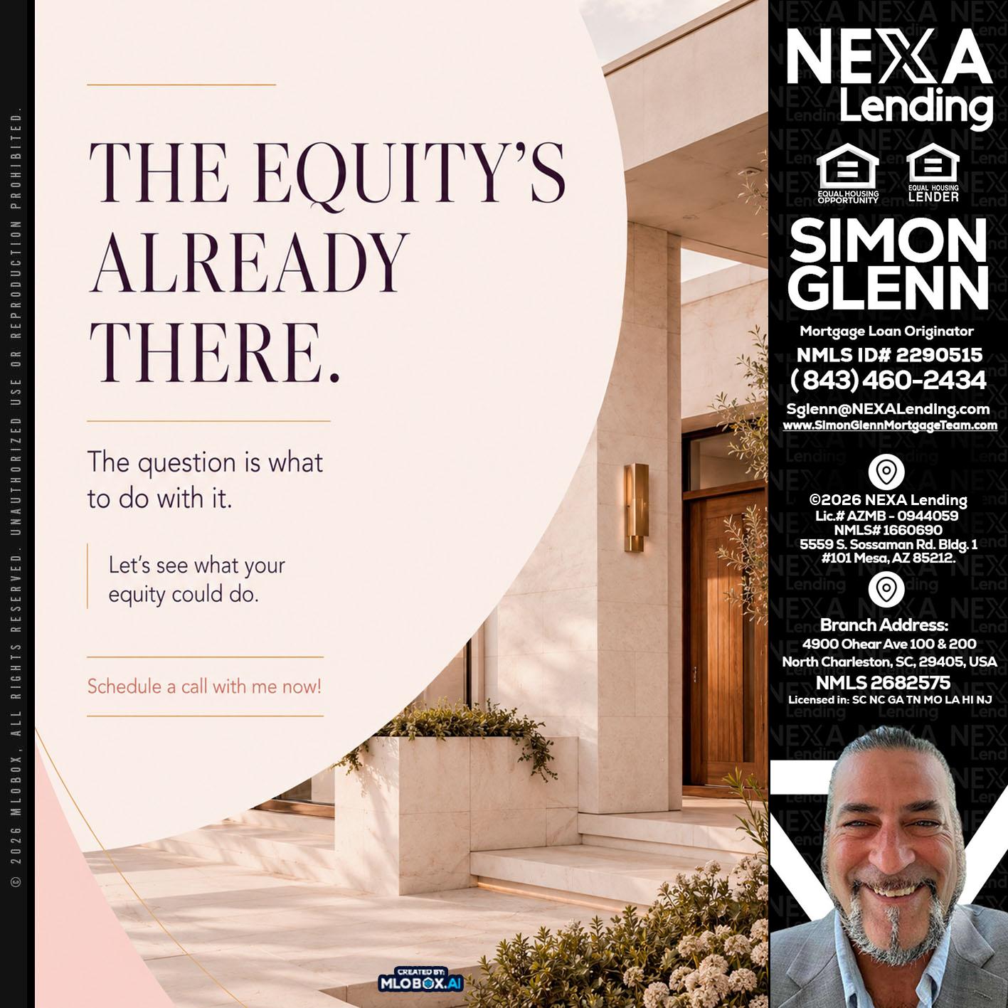 THE EQUITY'S - Simon Glenn -Mortgage Broker Loan Originator
